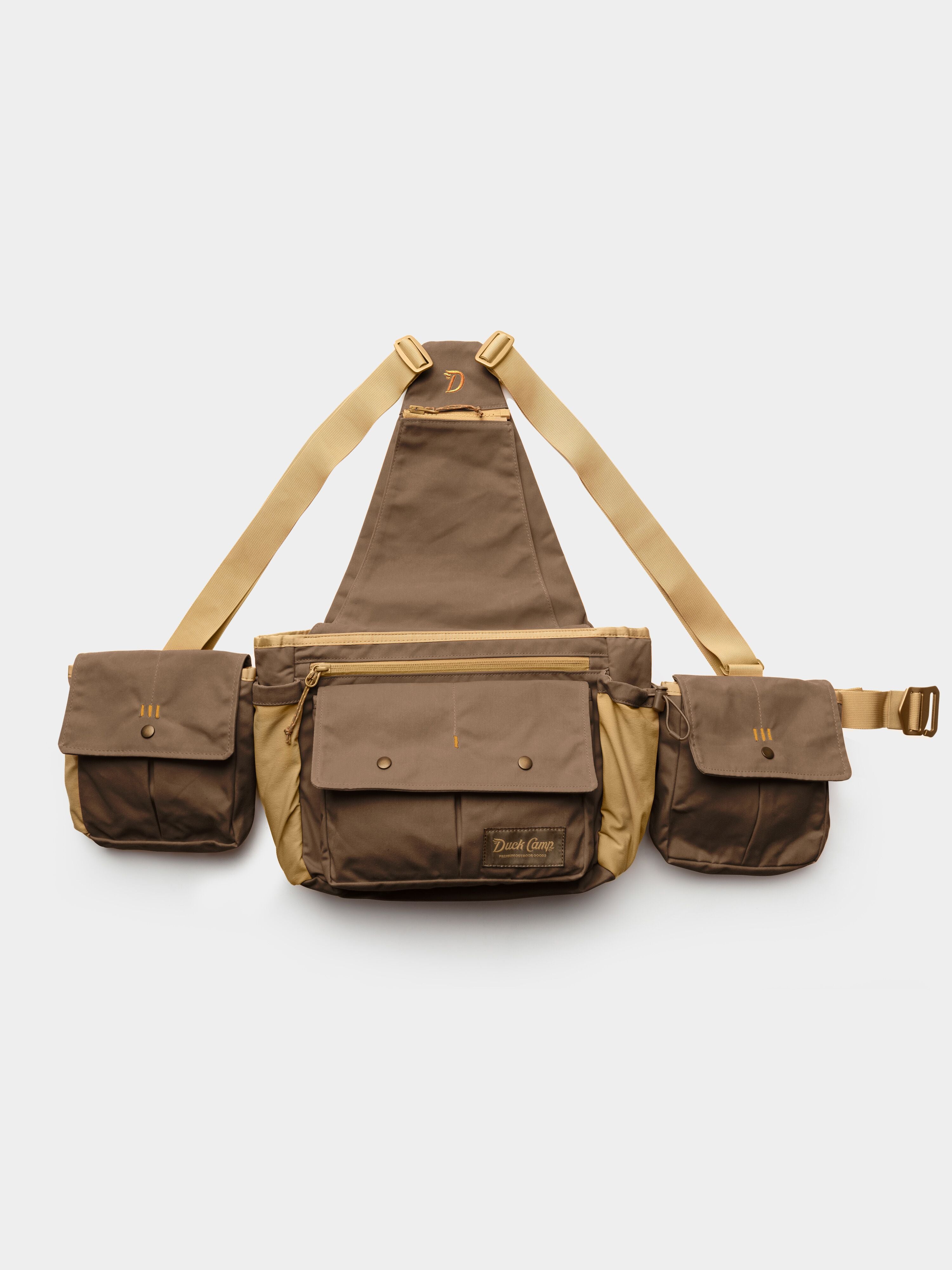 Canvas Upland Strap Vest - Pin Oak/Wheat