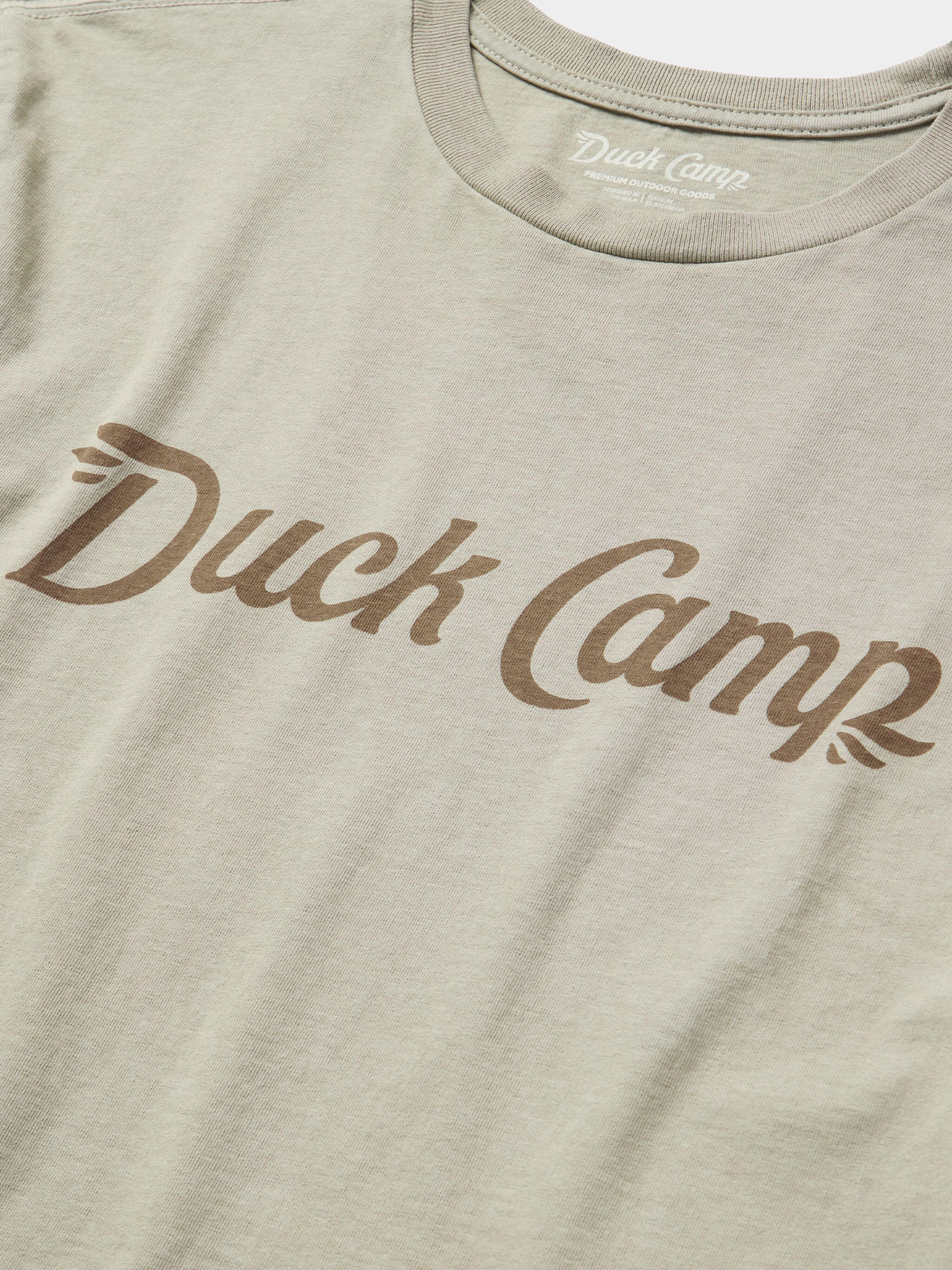 Duck Camp Logo Tee - Vintage Khaki