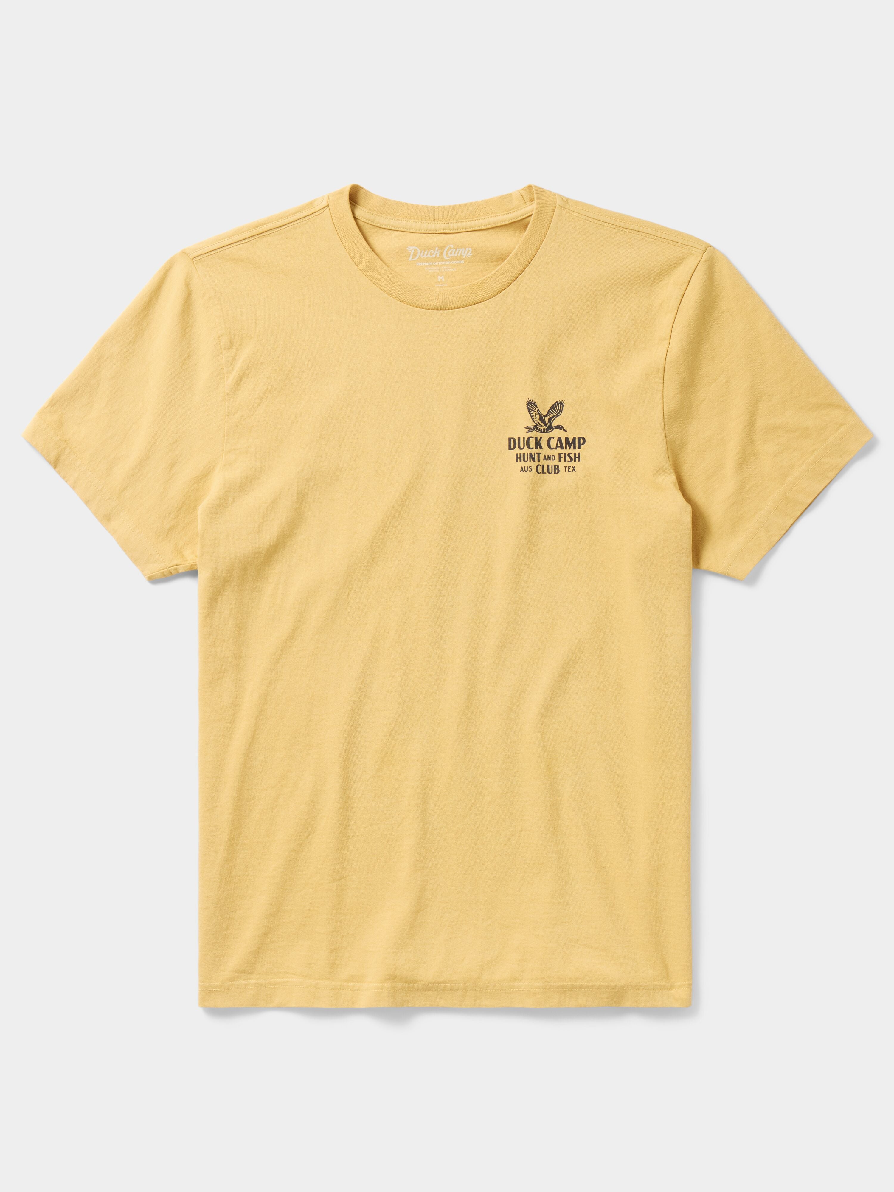 Hunt and Fish Club T-Shirt - Mustard
