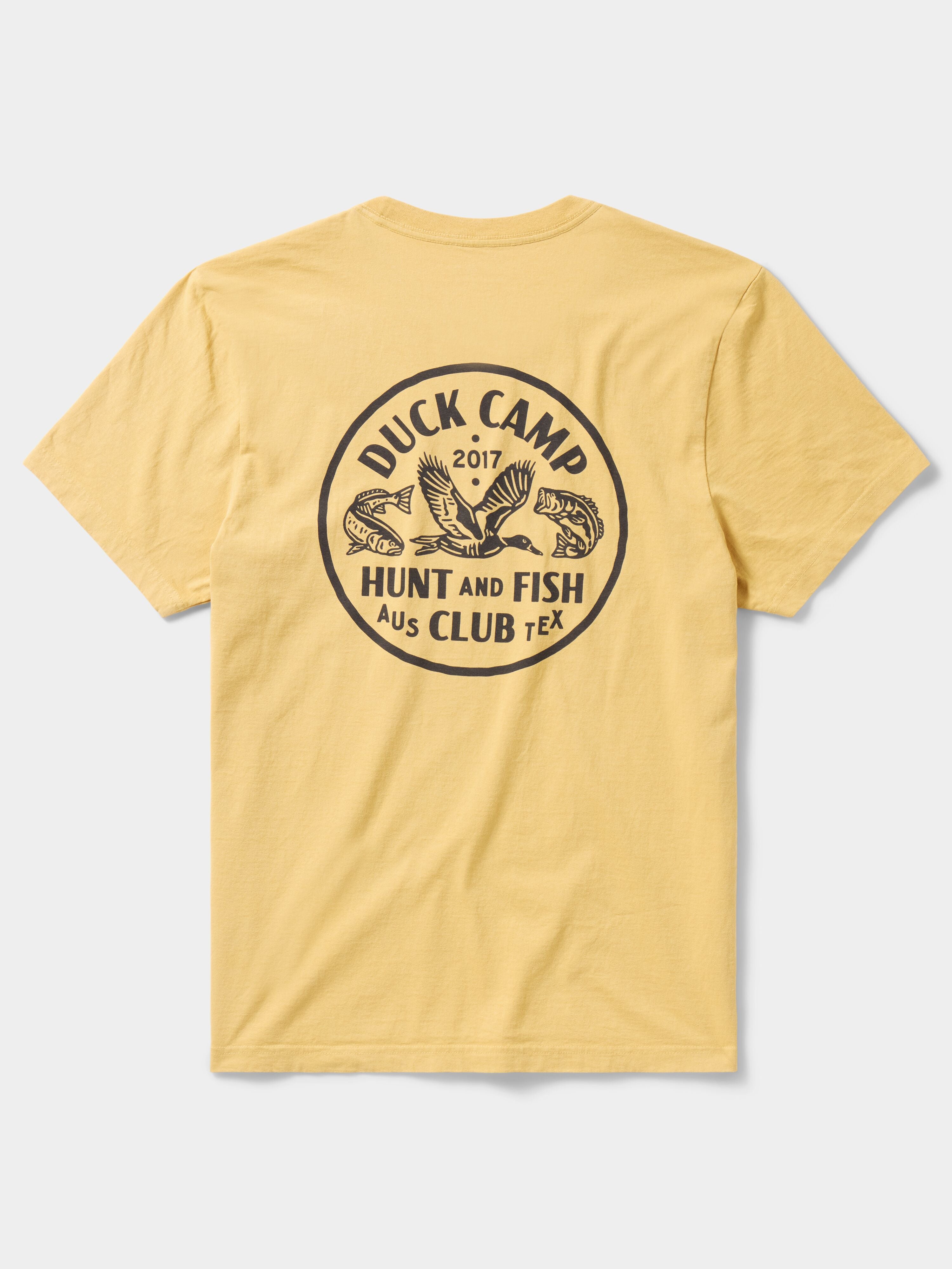 Hunt and Fish Club T-Shirt - Mustard