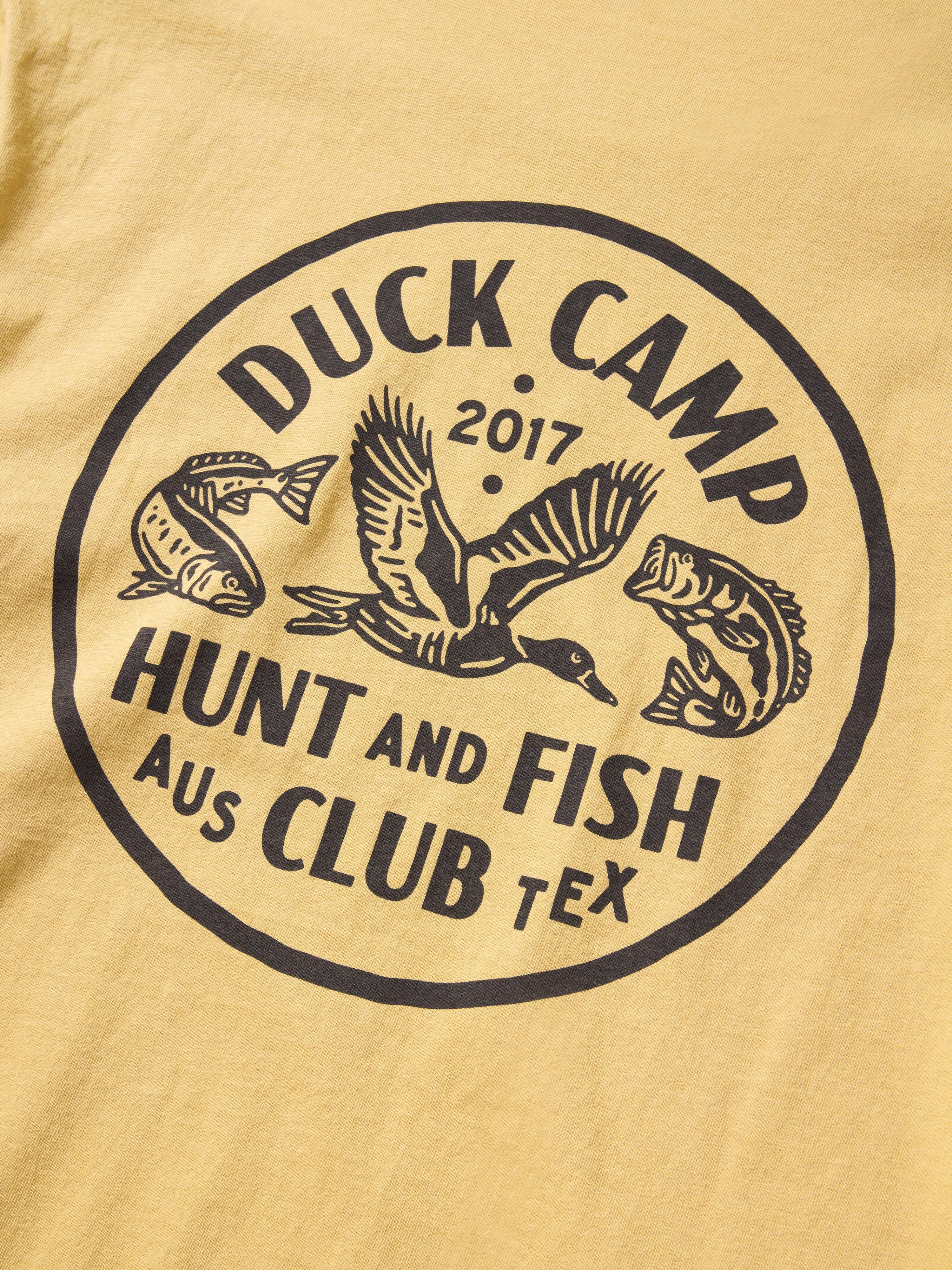 Hunt and Fish Club T-Shirt - Mustard