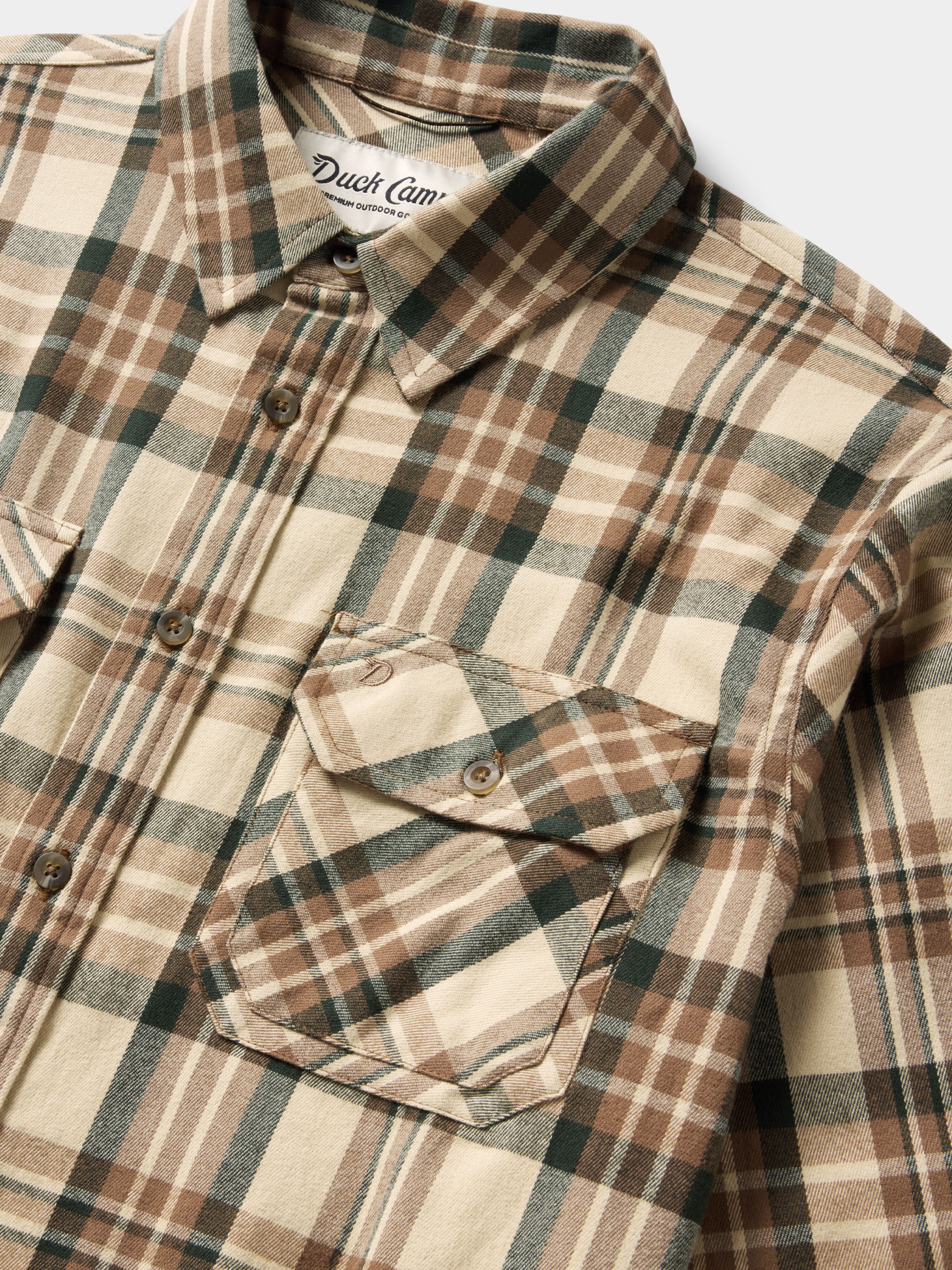 Men's Camp Shirt - Hobson Plaid Birch