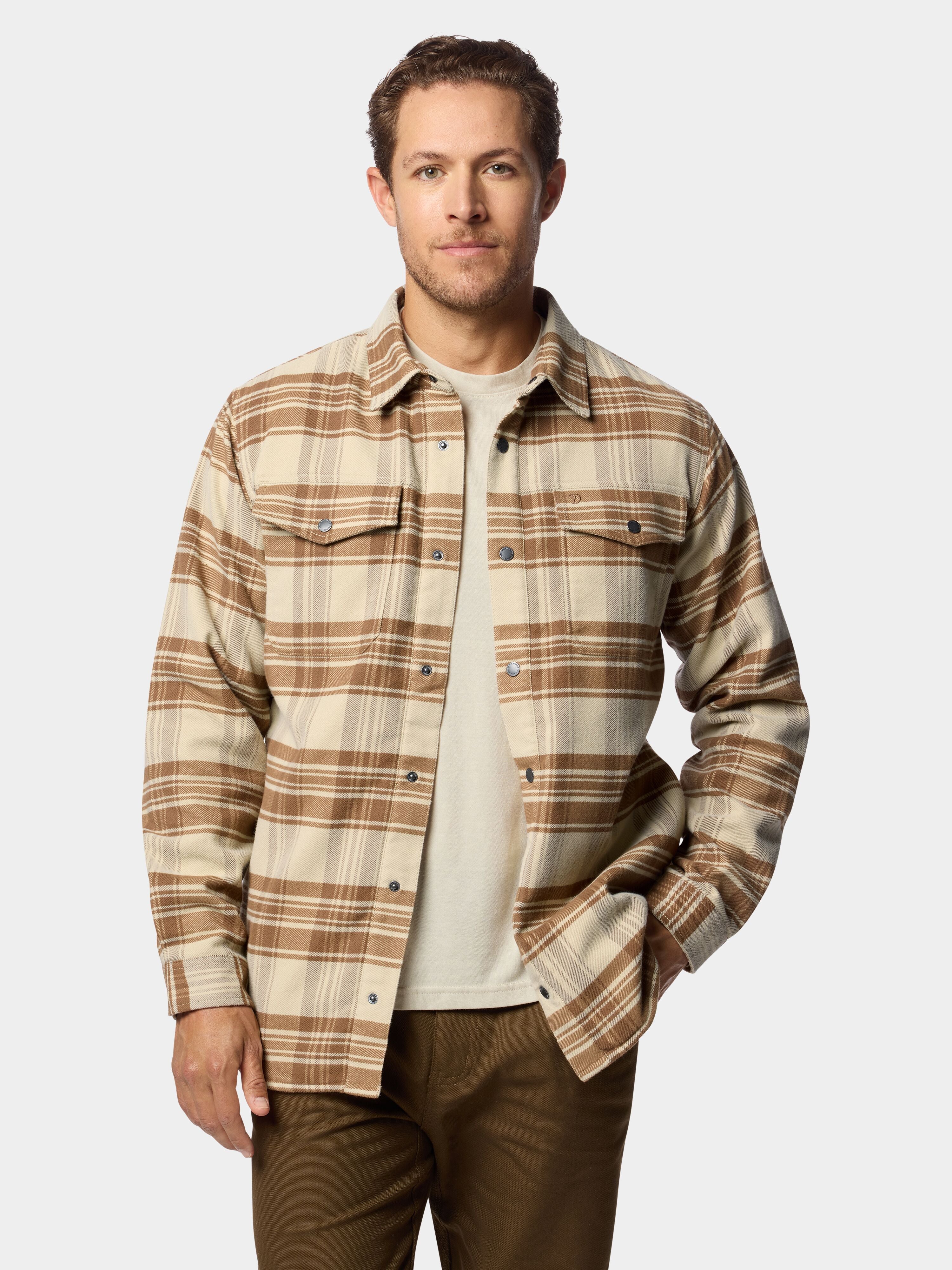 Men's Campfire Shacket - Elliot Plaid Birch