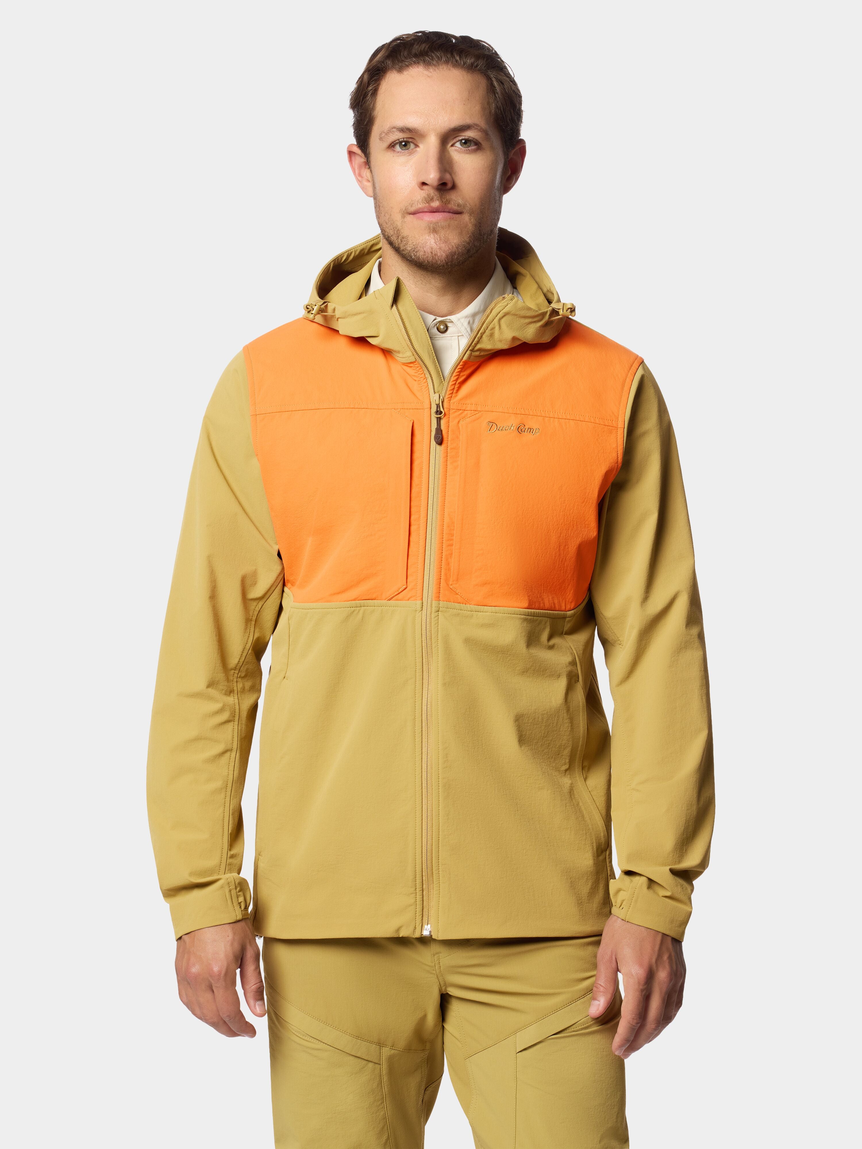 Men's Field Tech Hoodie - Wheat / Blaze