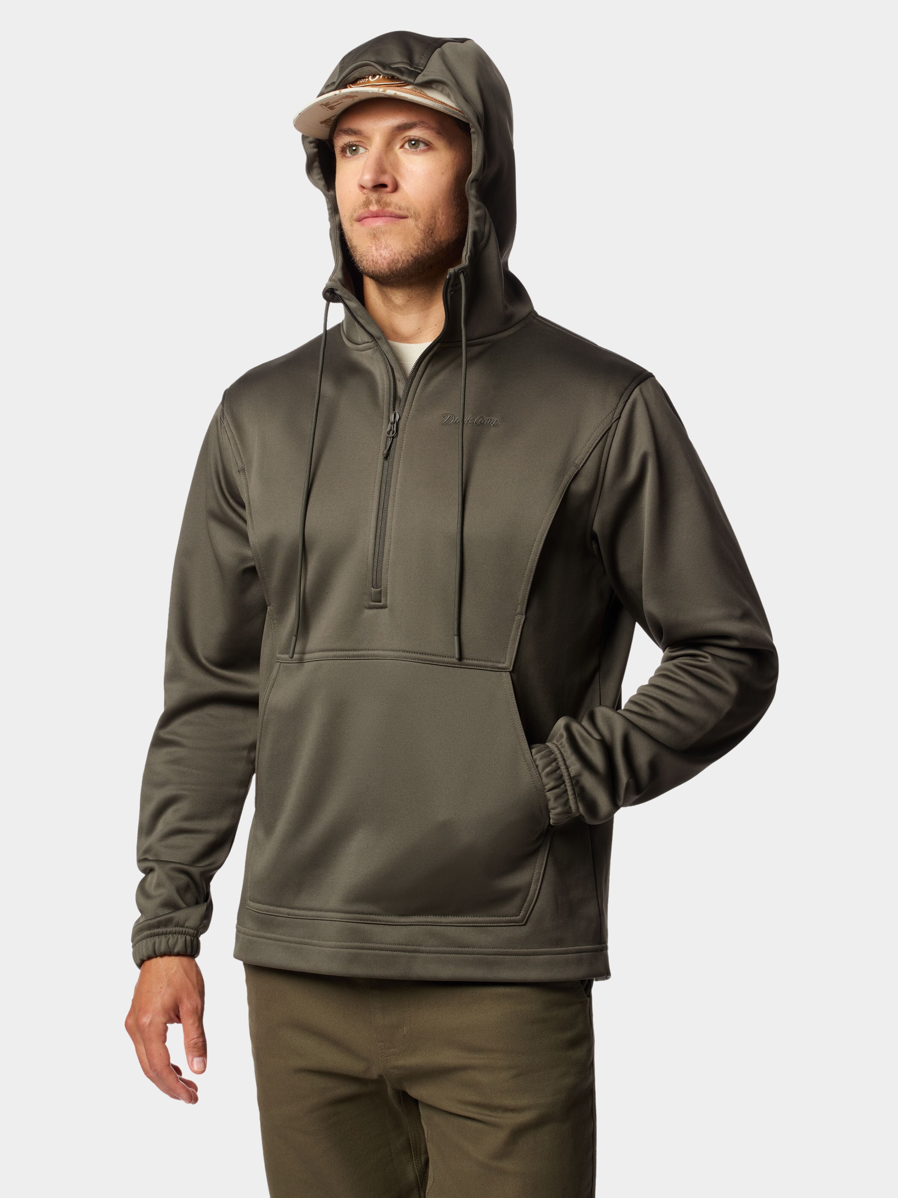Men's Head Guide Half Zip Hoodie - Raven