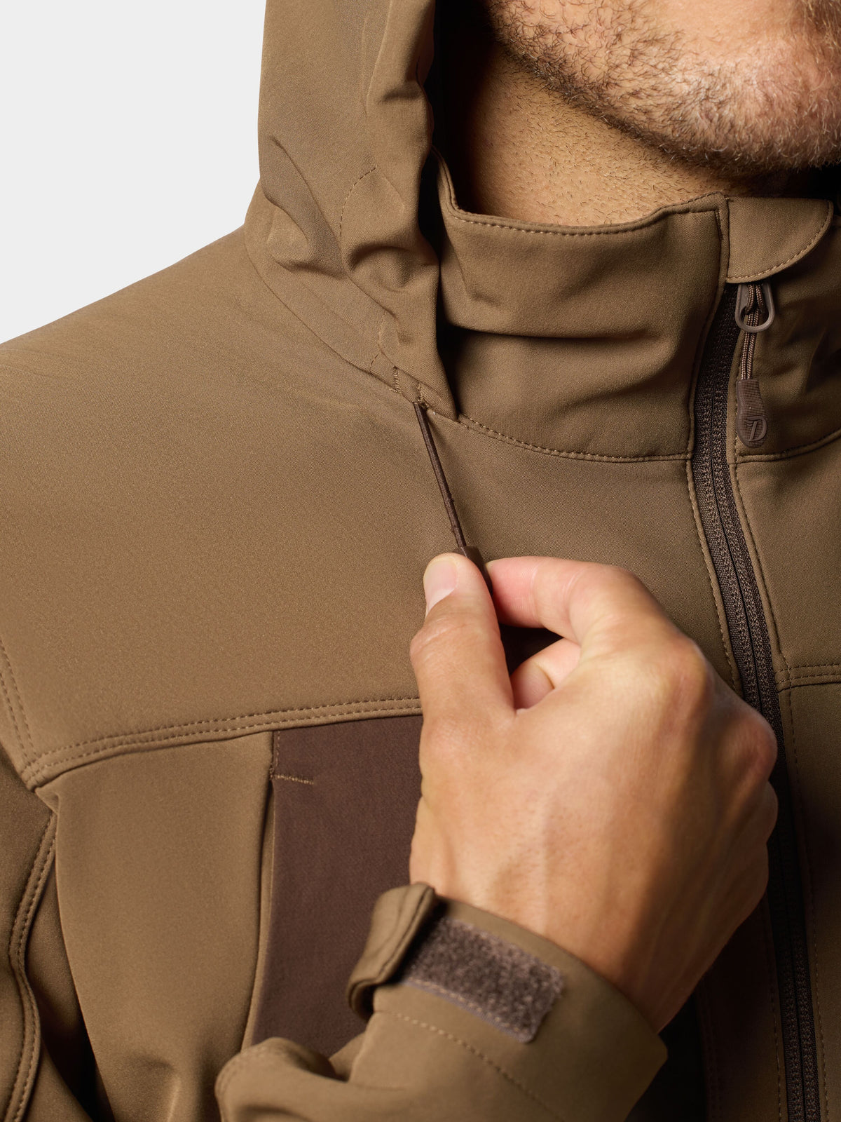 Men's Terrain Guard Softshell Hoodie - Pin Oak
