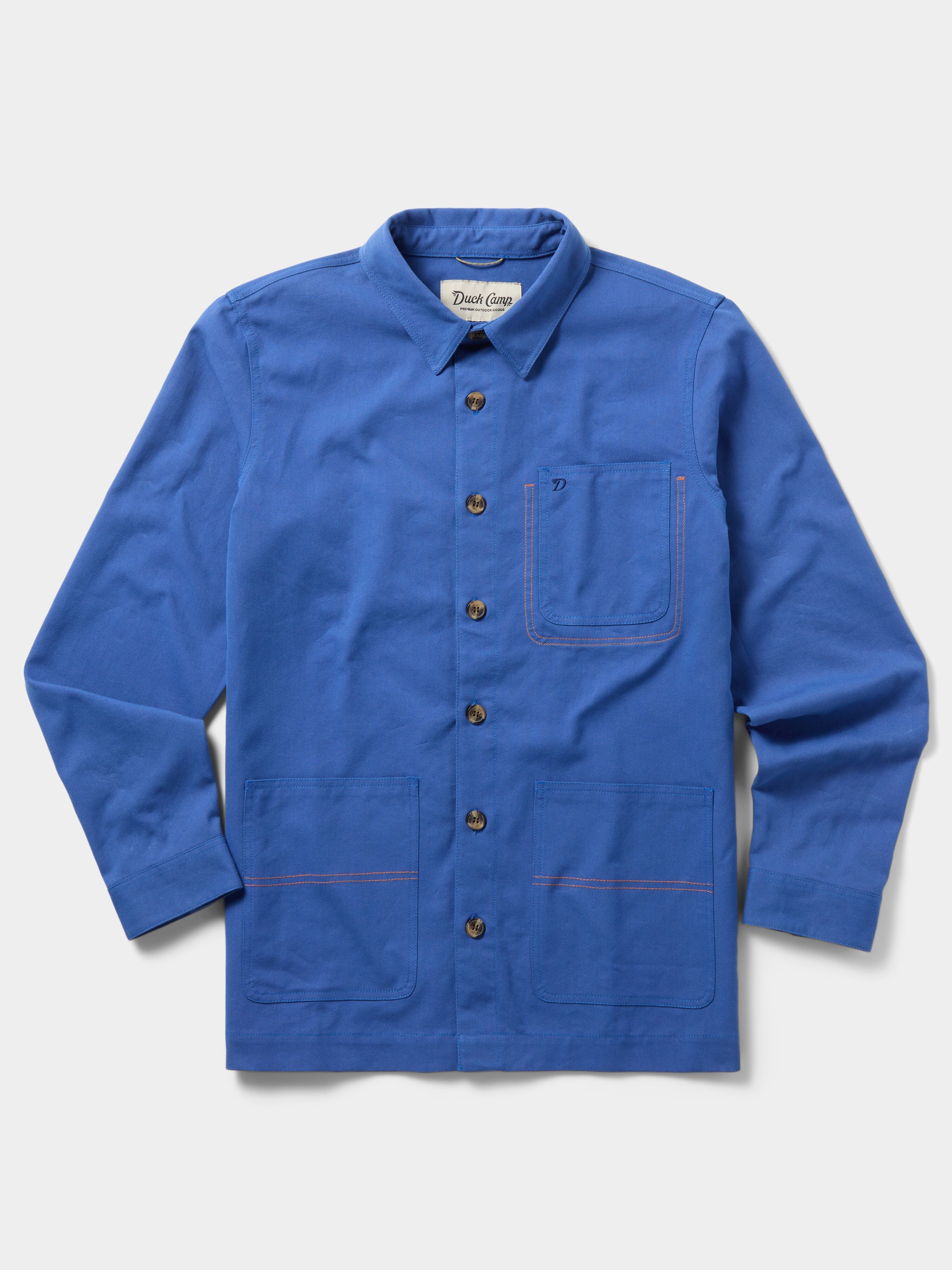M's Brrr® Lightweight Brush Overshirt - Tide Blue