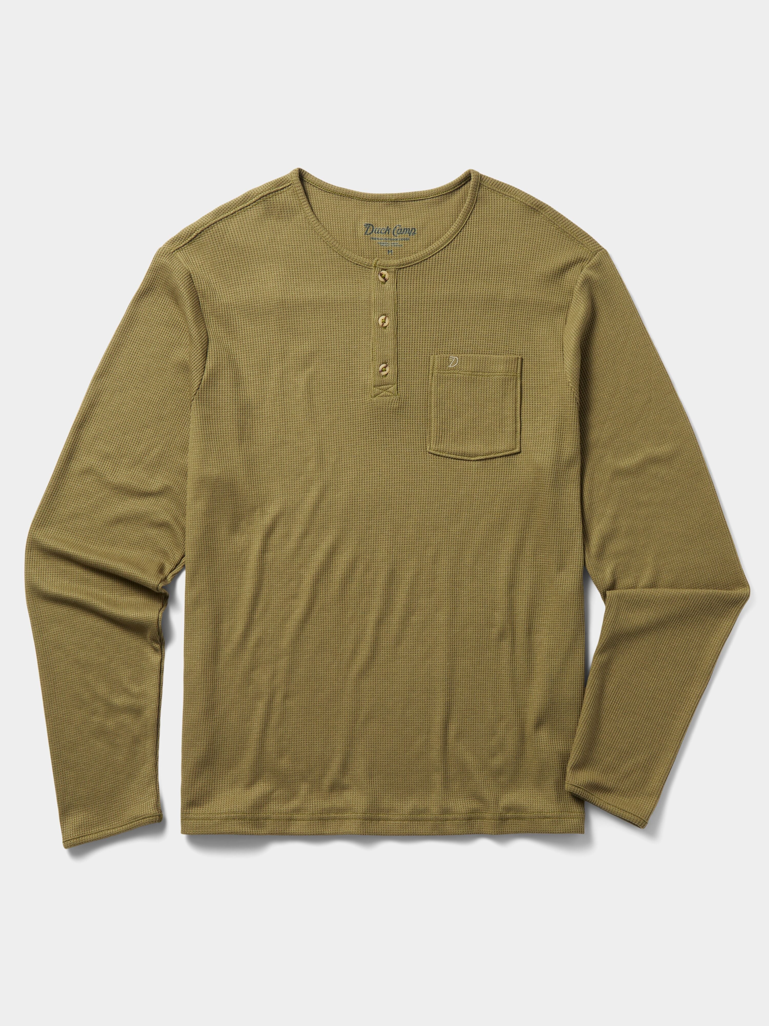 M's drirelease® Waffle Henley - Cordgrass