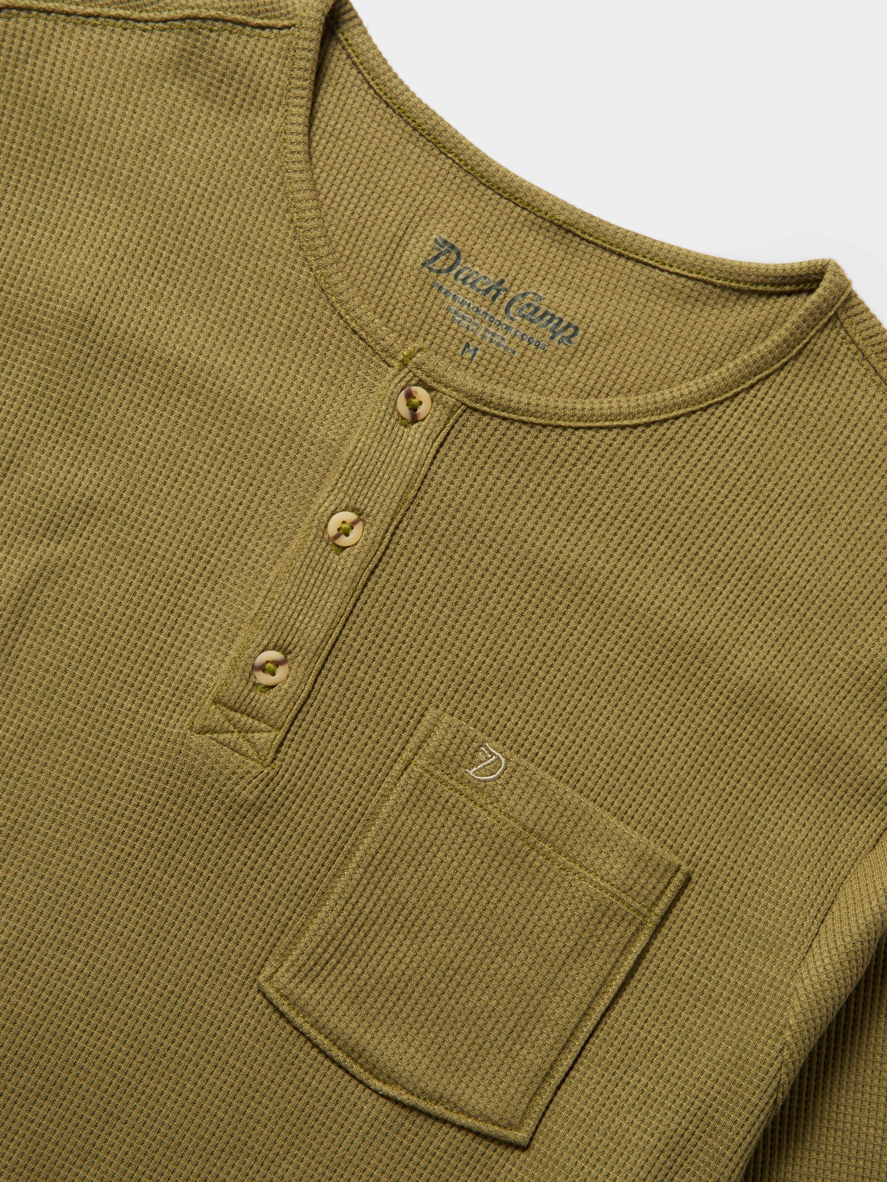 M's drirelease® Waffle Henley - Cordgrass