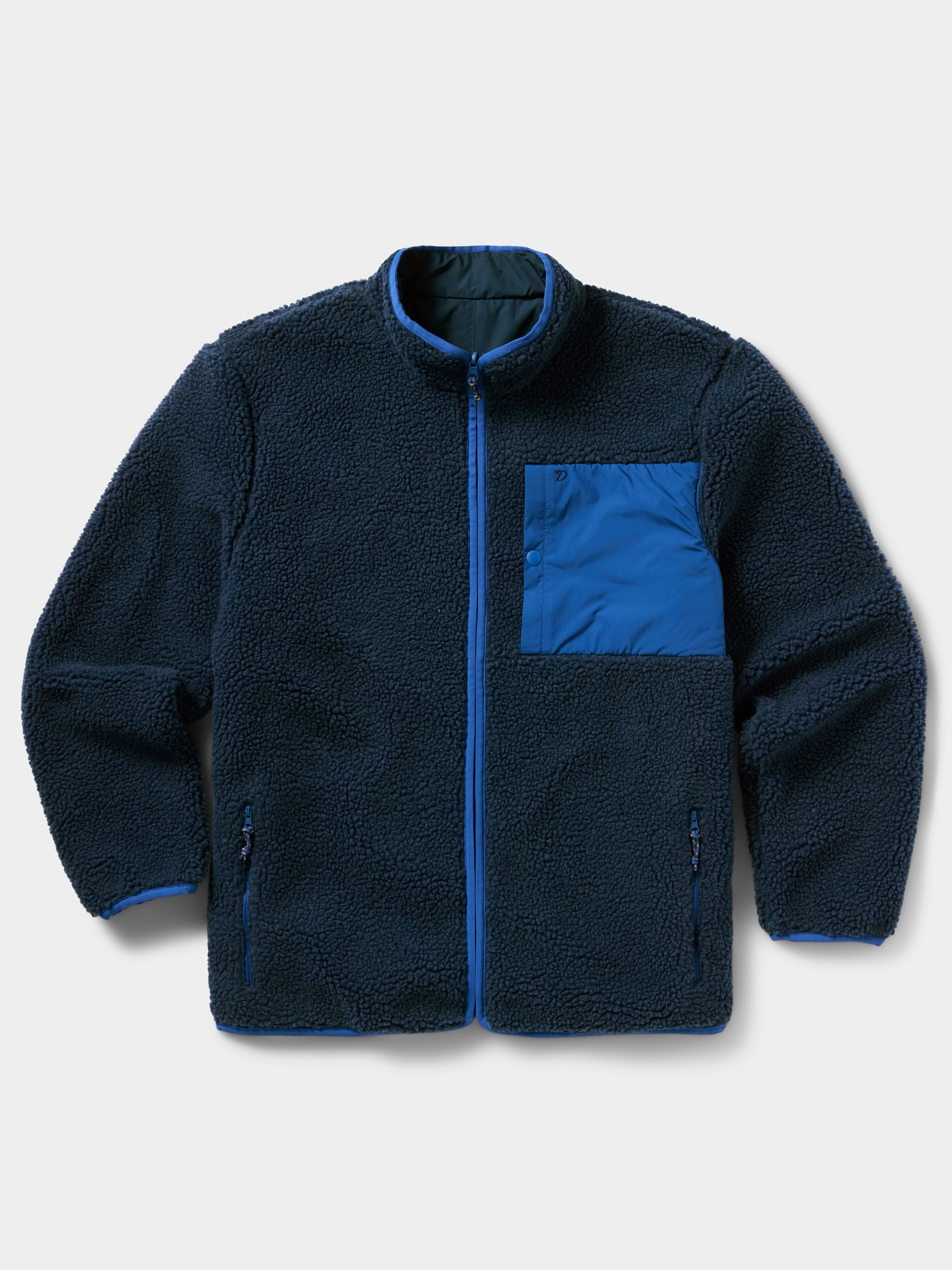 M's Reversible Sherpa Jacket - Tide Blue/Navy