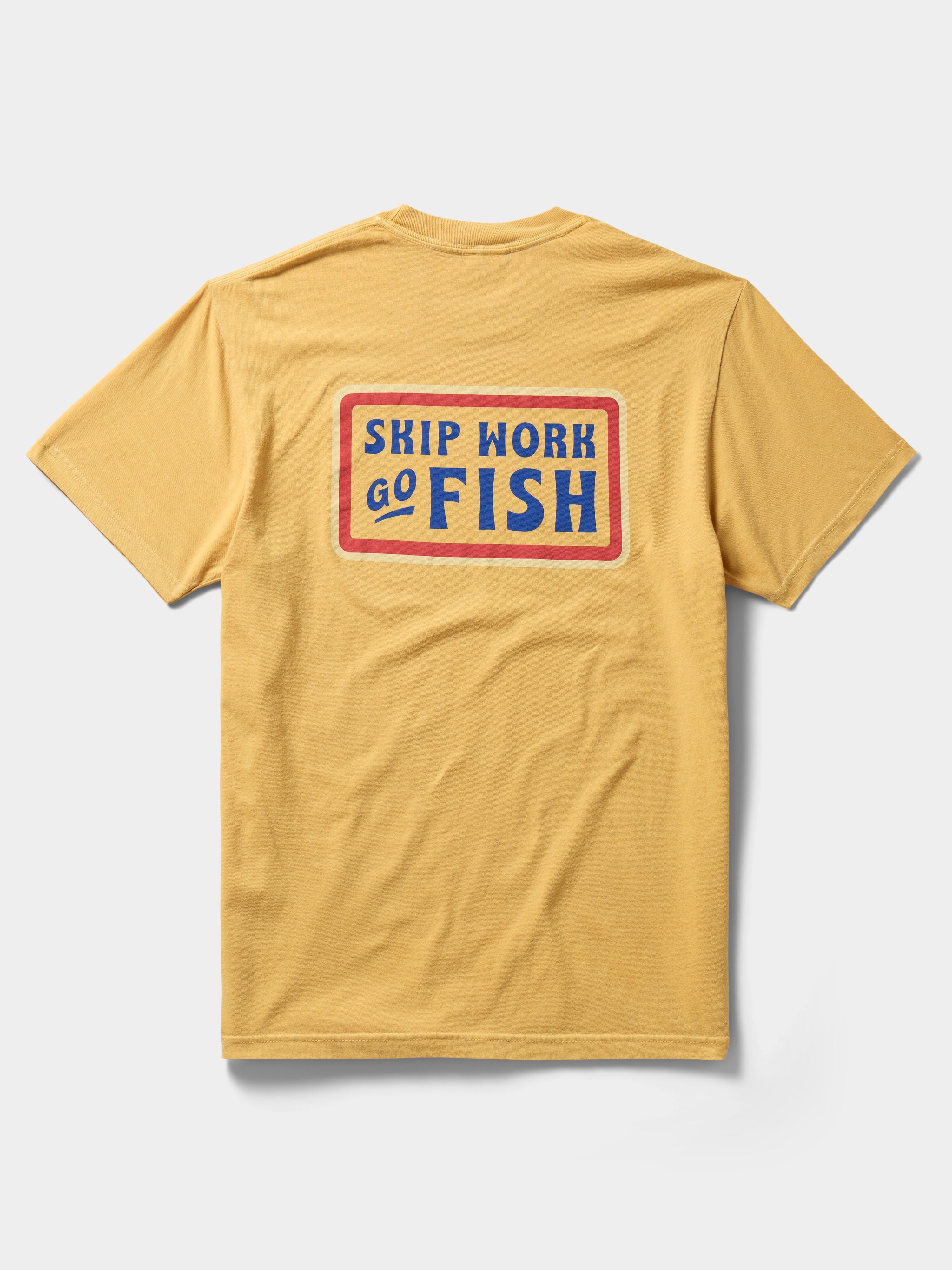 Skip Work Tee - Mustard