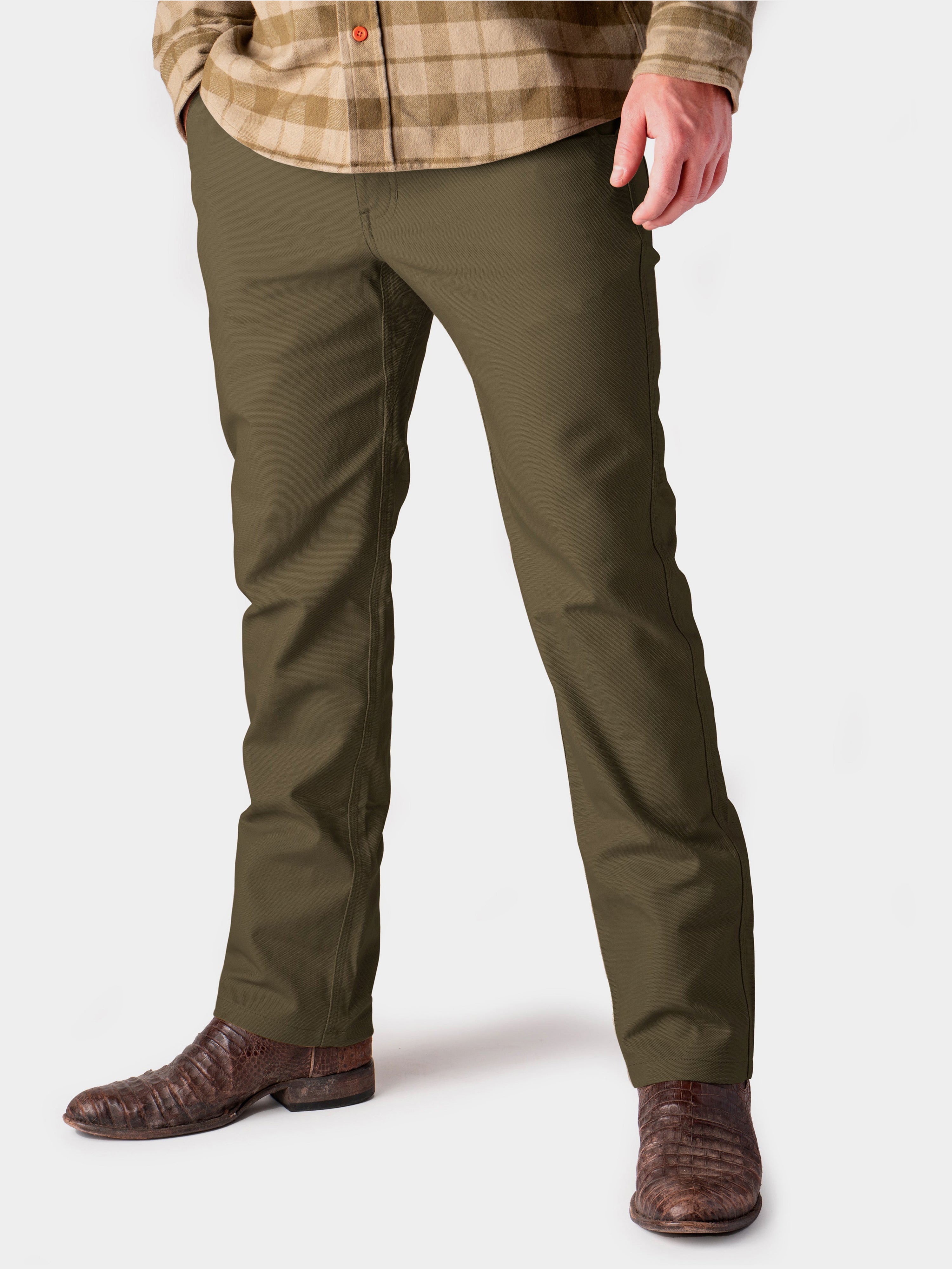 M's Brush Pants - Dark Olive (Past Season)