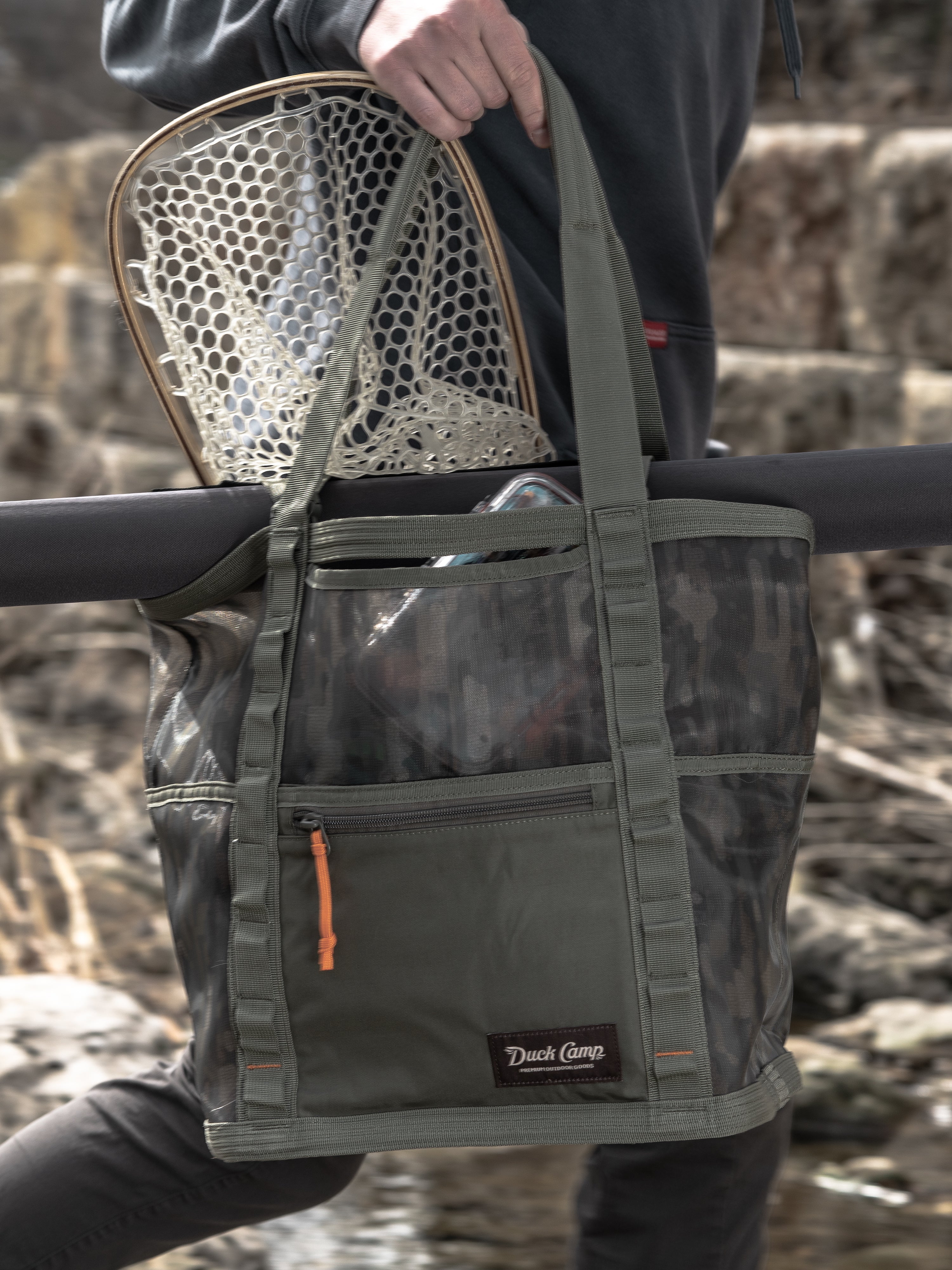 Mesh Gear Tote - Small - Woodland