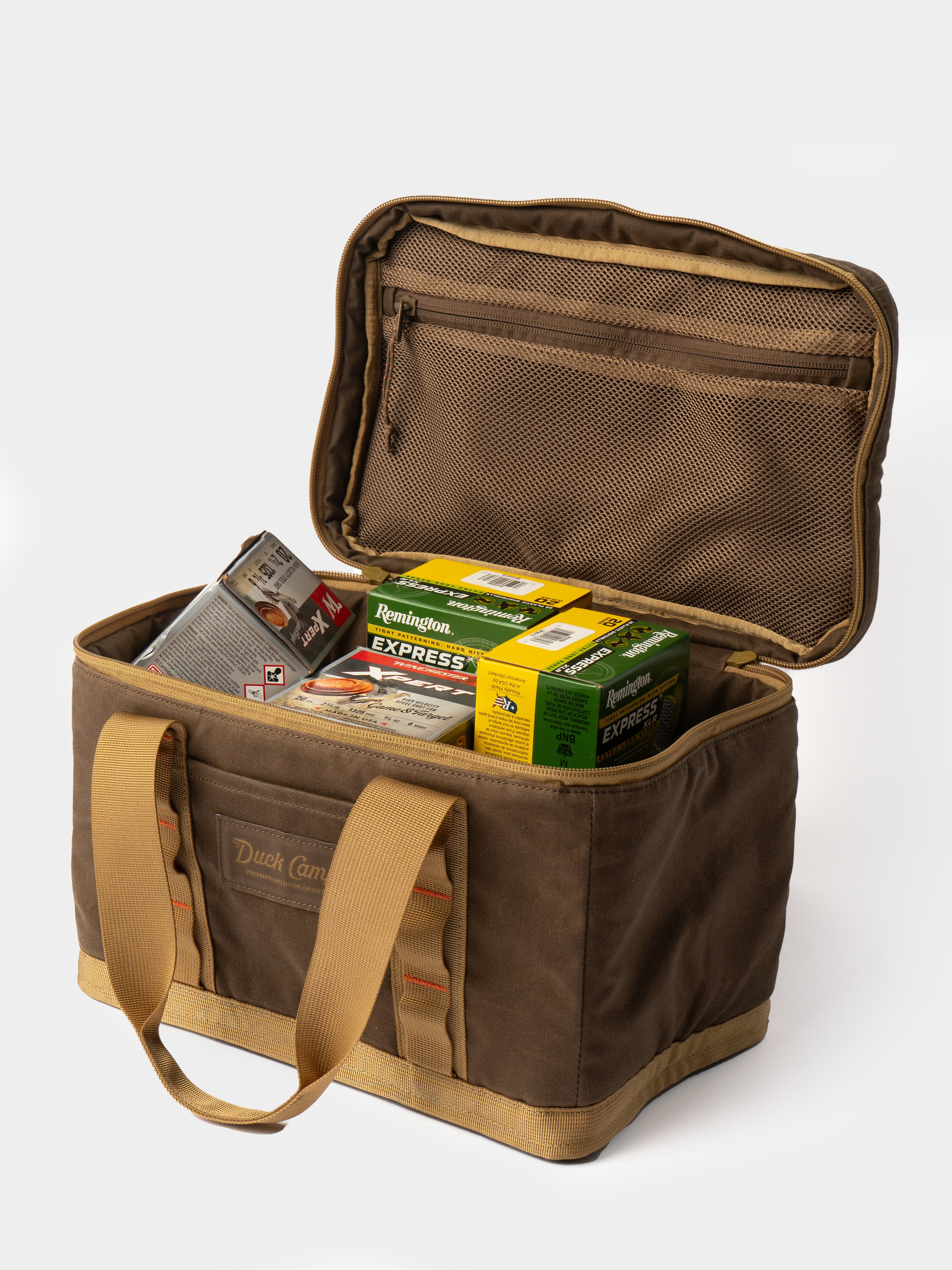 Canvas Ammo Tote Large - Pin Oak/Wheat