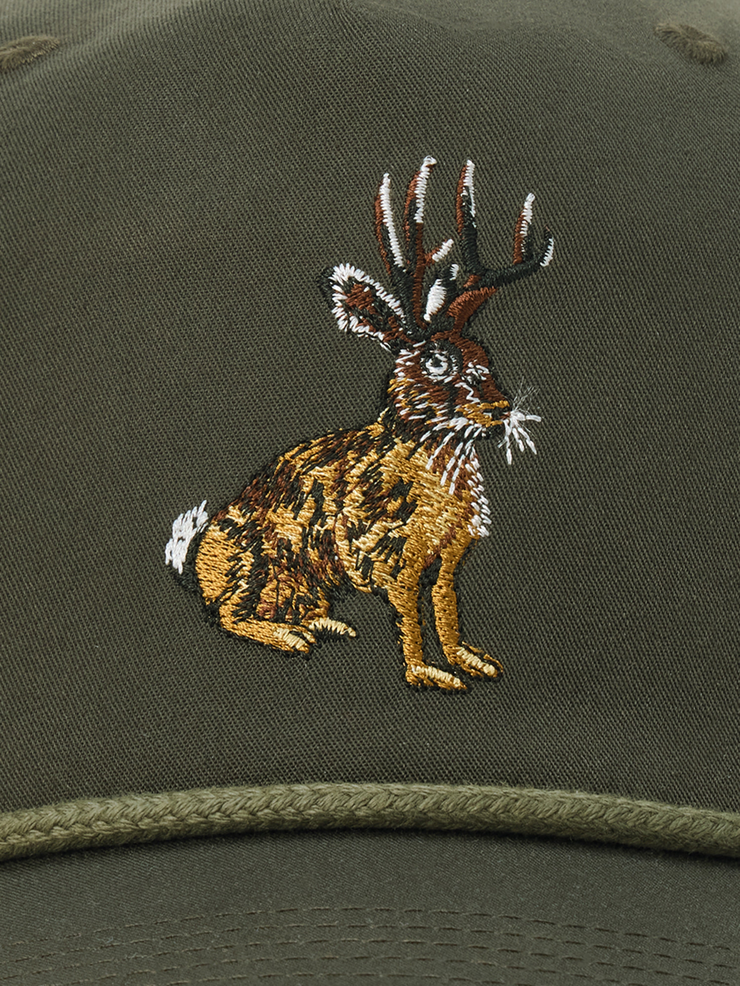 Jackalope Hat - Raven