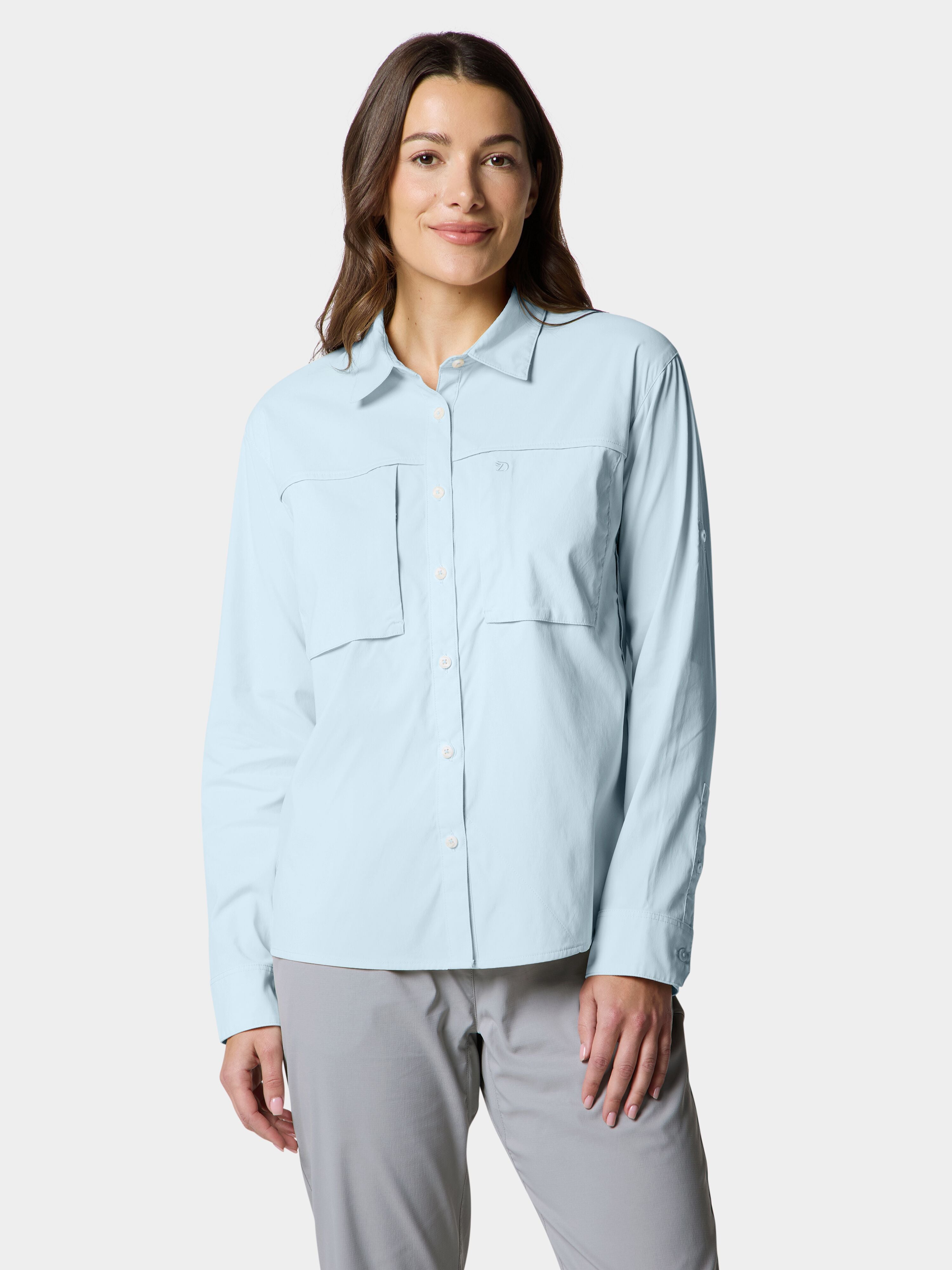 Women's Lightweight Fishing Shirt Long Sleeve - Ice Water