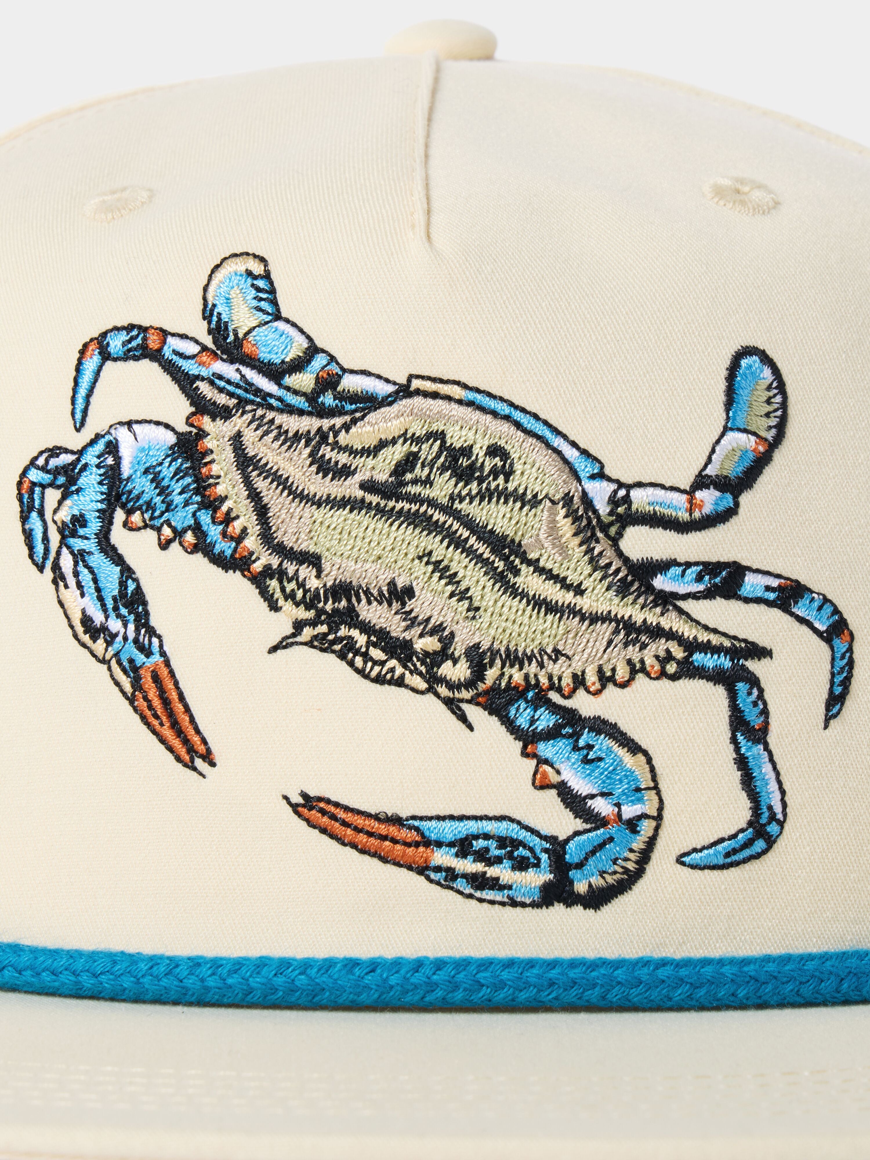 Grandpa Hat Blue Crab - Ivory
