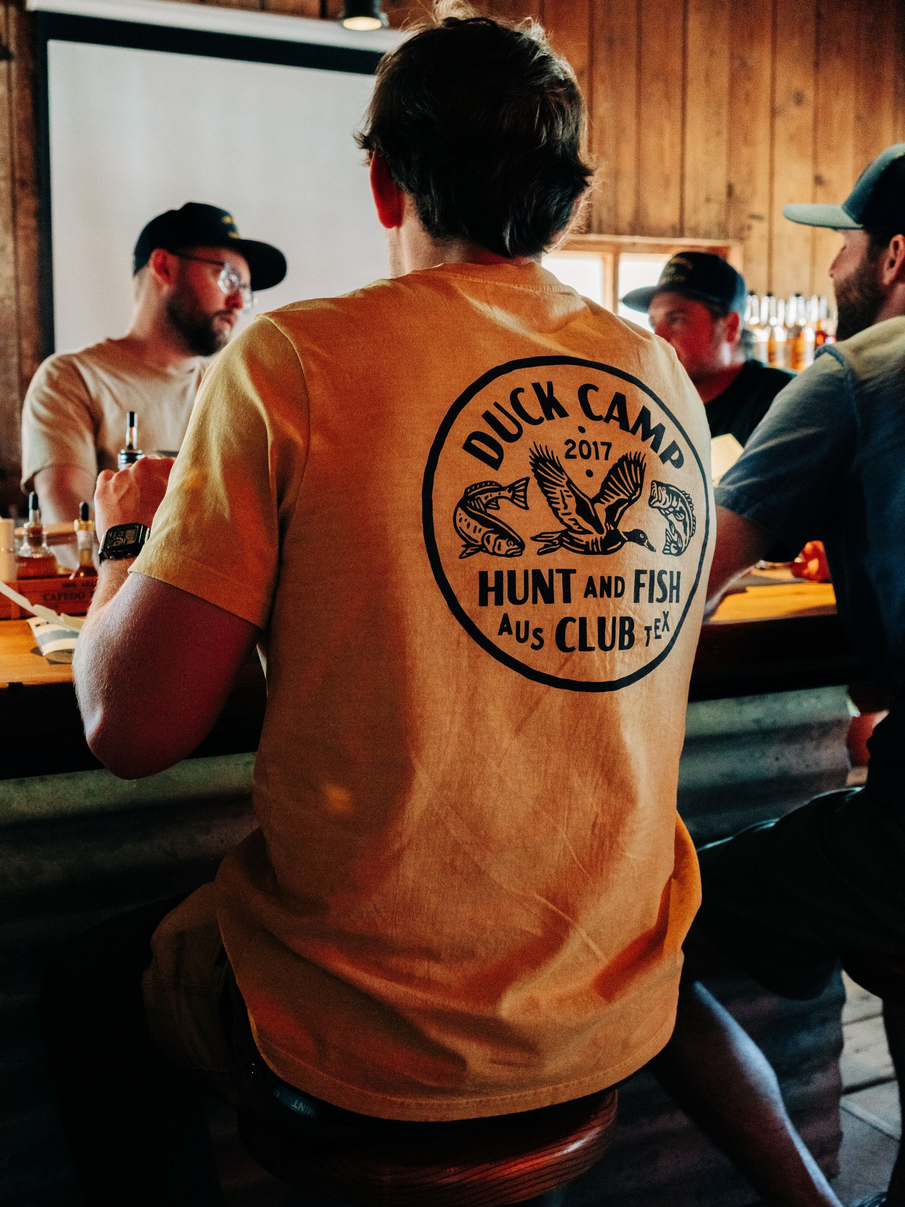 Hunt and Fish Club T-Shirt - Mustard