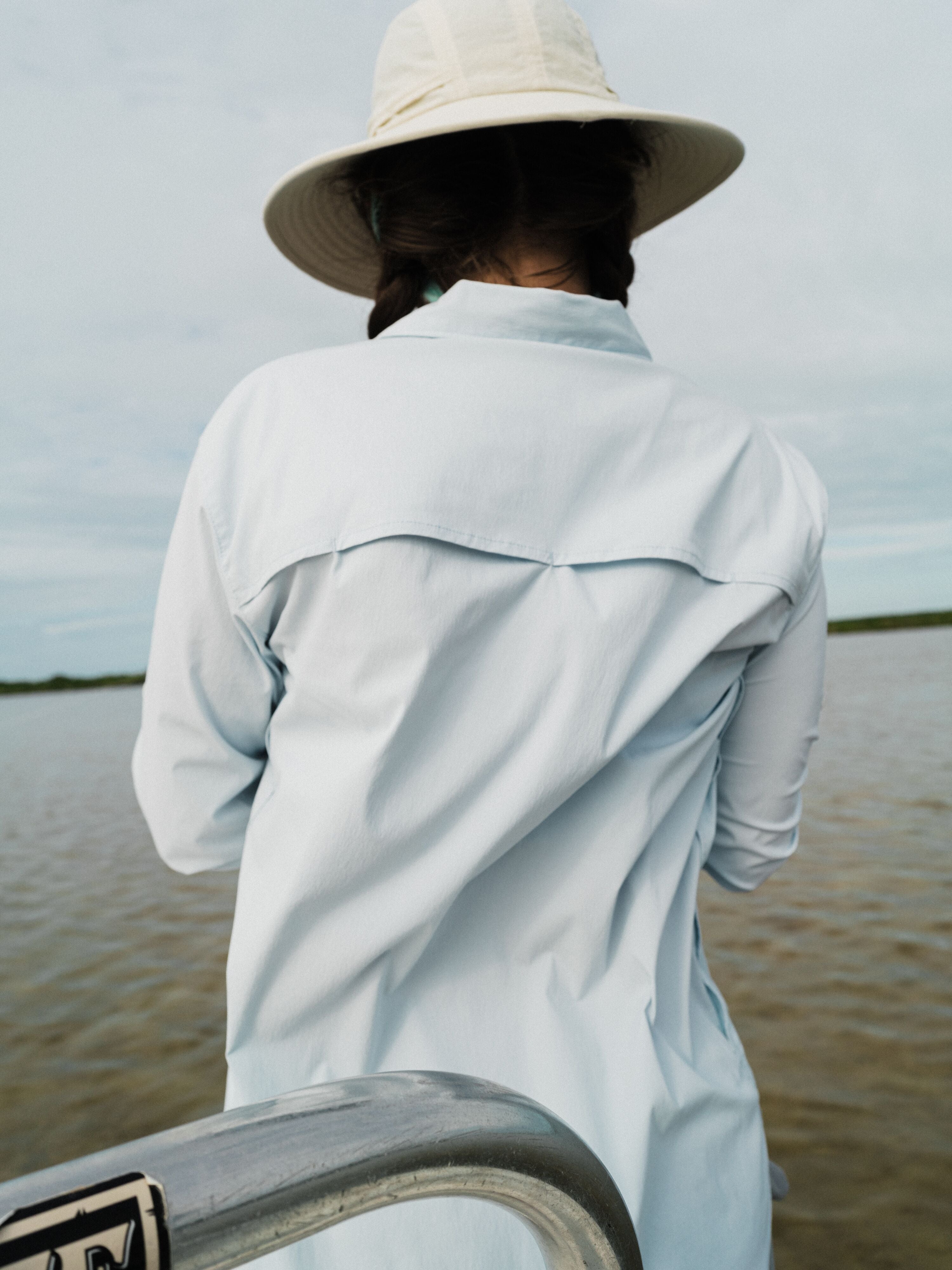 Women's Lightweight Fishing Shirt Long Sleeve - Ice Water