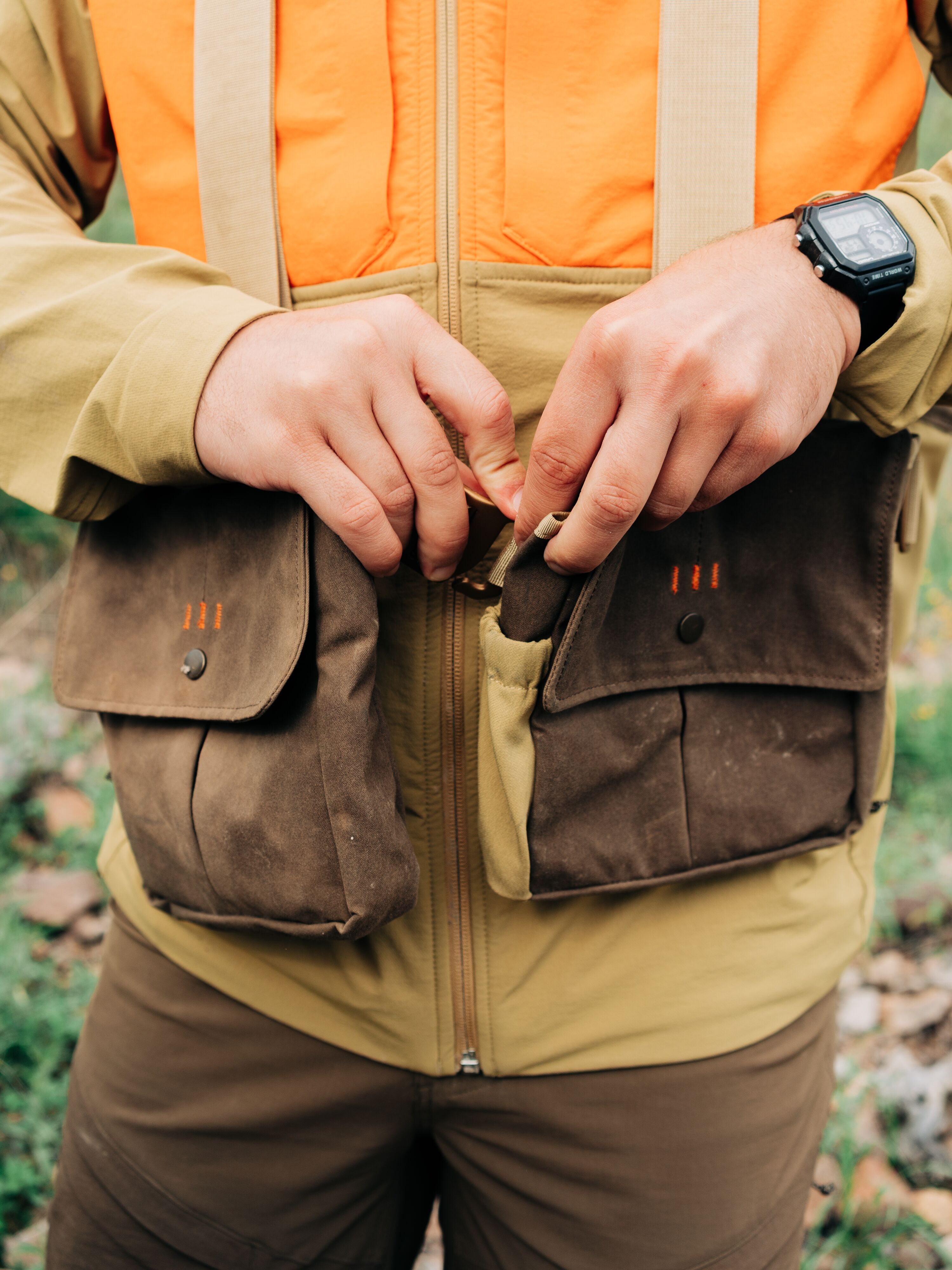 Canvas Upland Strap Vest - Pin Oak/Wheat
