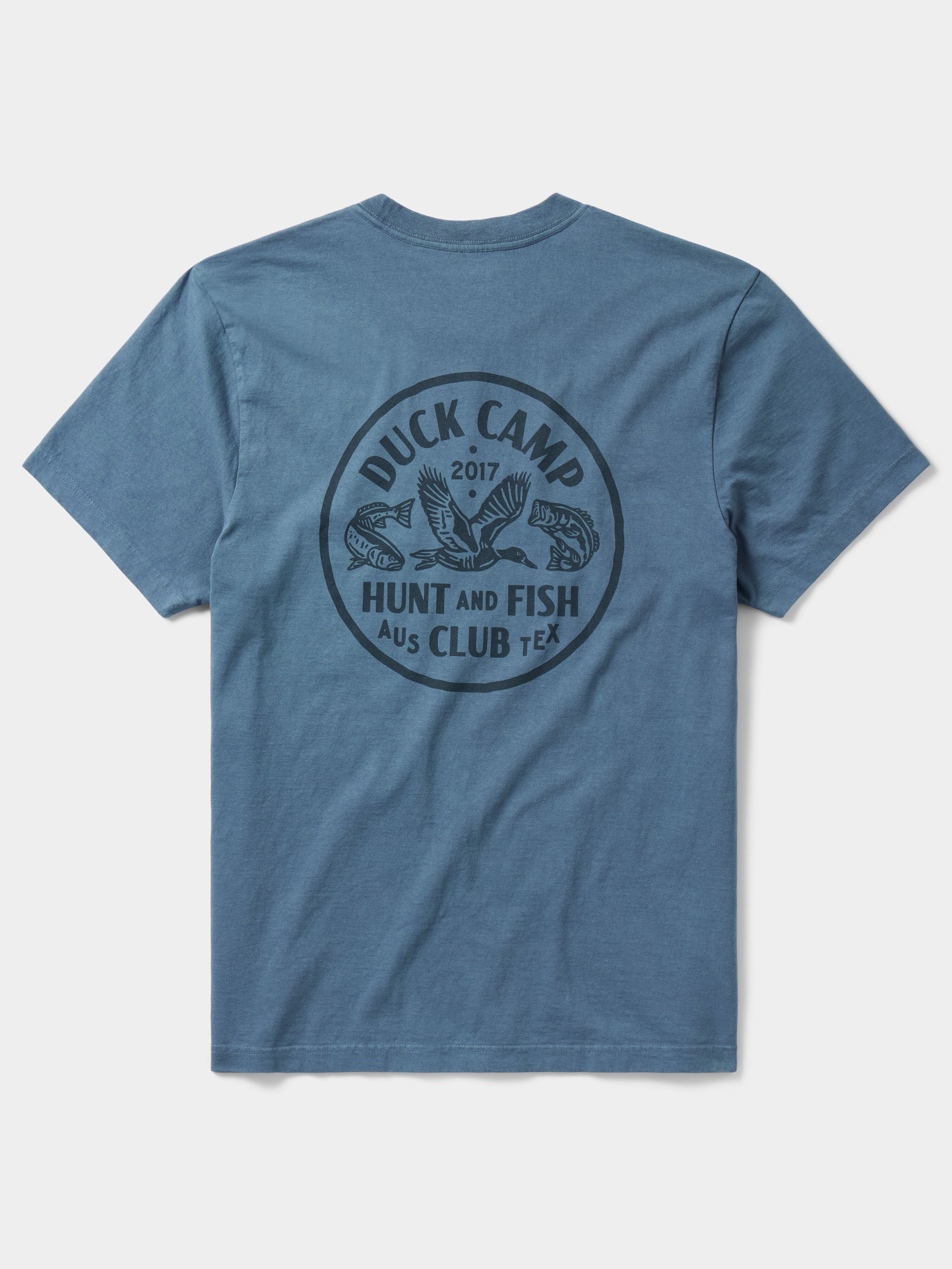 Hunt and Fish Club T-Shirt - Dark Denim