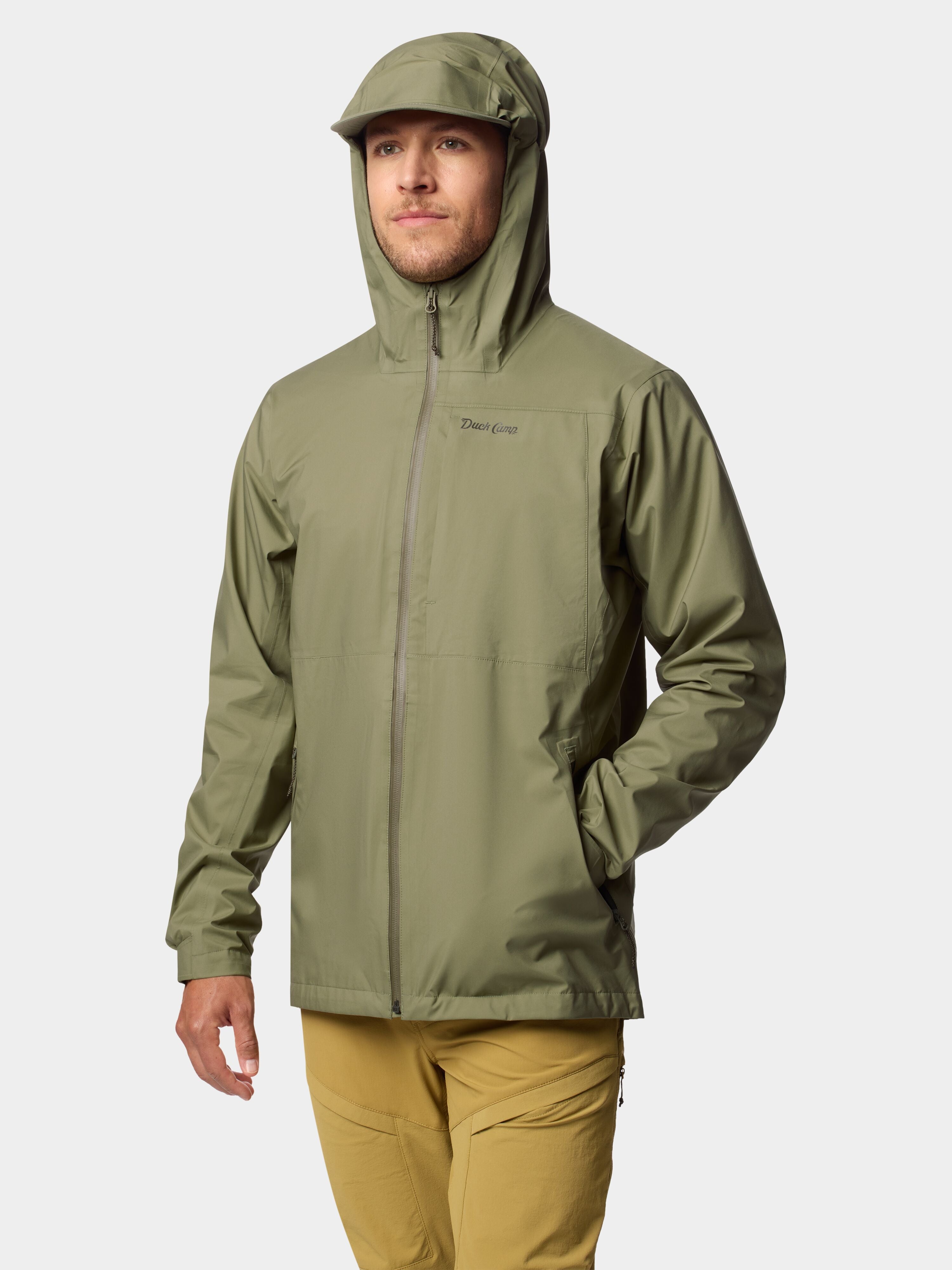 Men's 3L Packable Rain Shell - Sagebrush