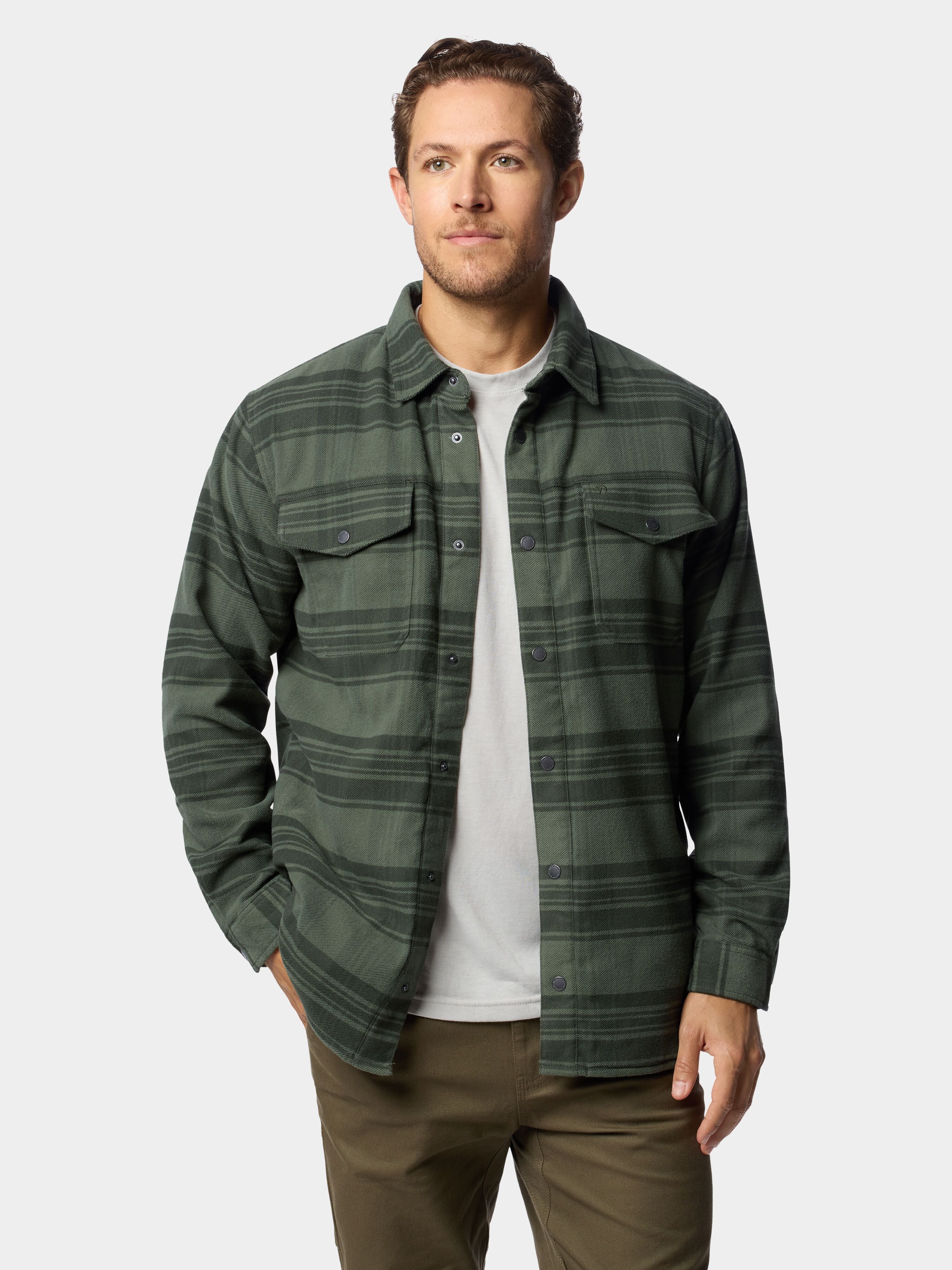Men's Campfire Shacket - Elliot Plaid Thyme