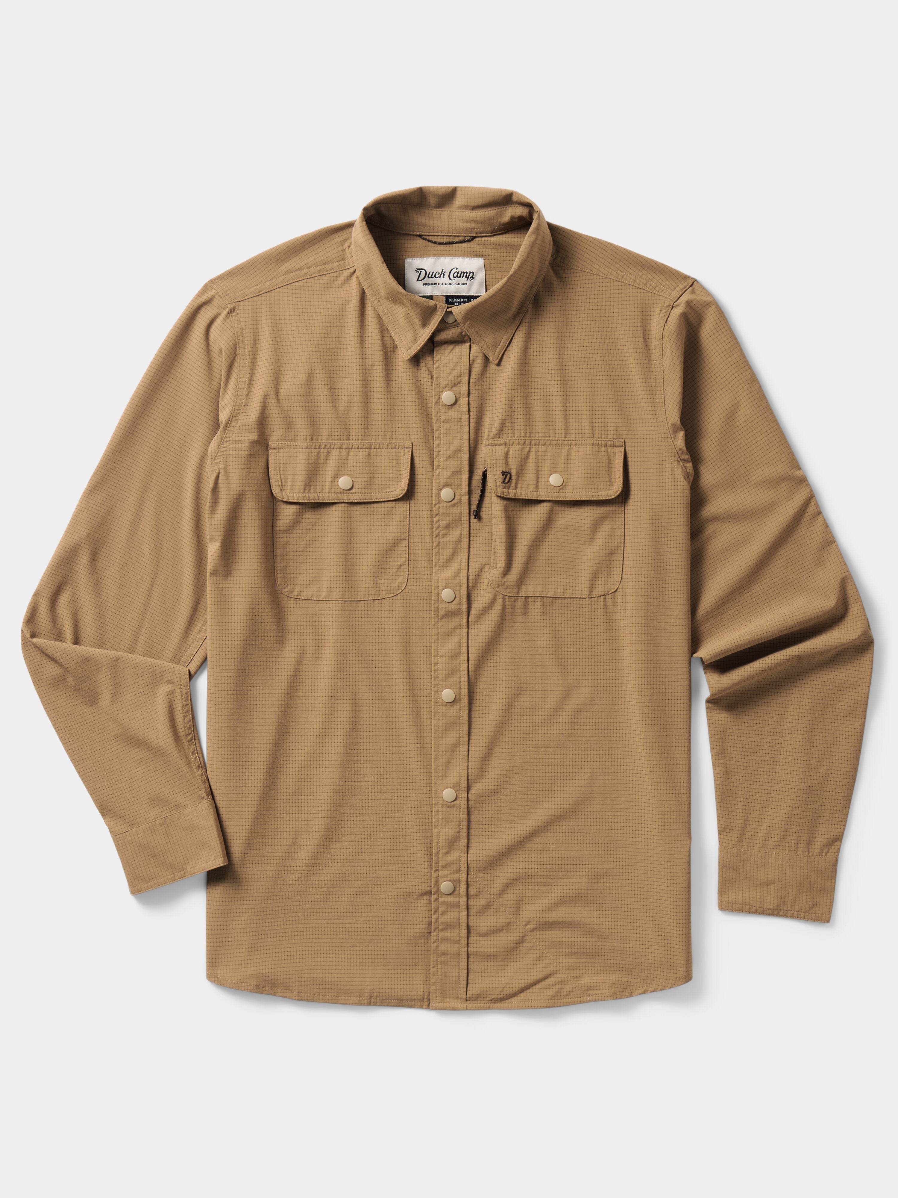 Men's Cast & Blast Perforated Shirt - Long Sleeve - Reed