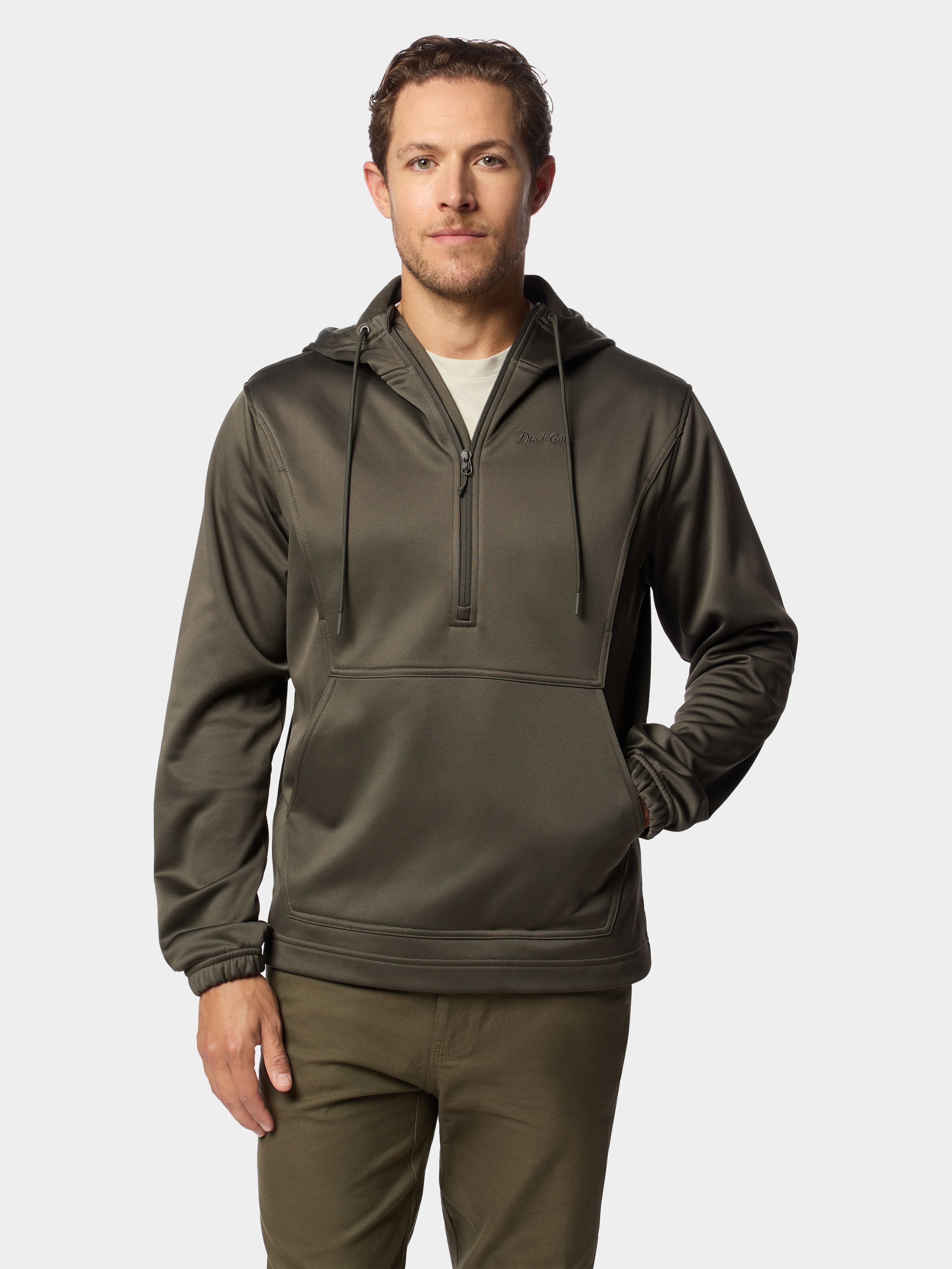 Men's Head Guide Half Zip Hoodie - Raven