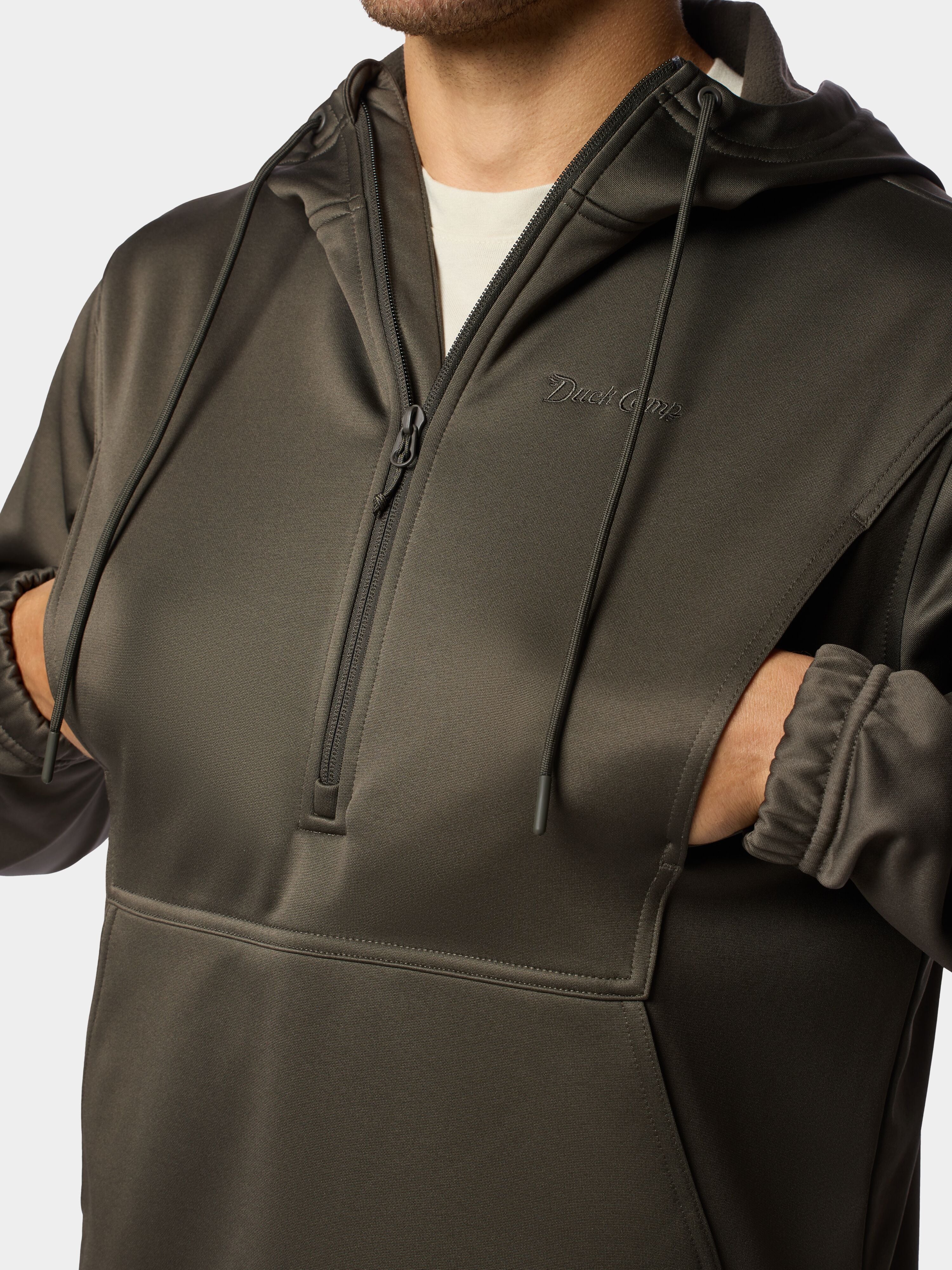 Men's Head Guide Half Zip Hoodie - Raven
