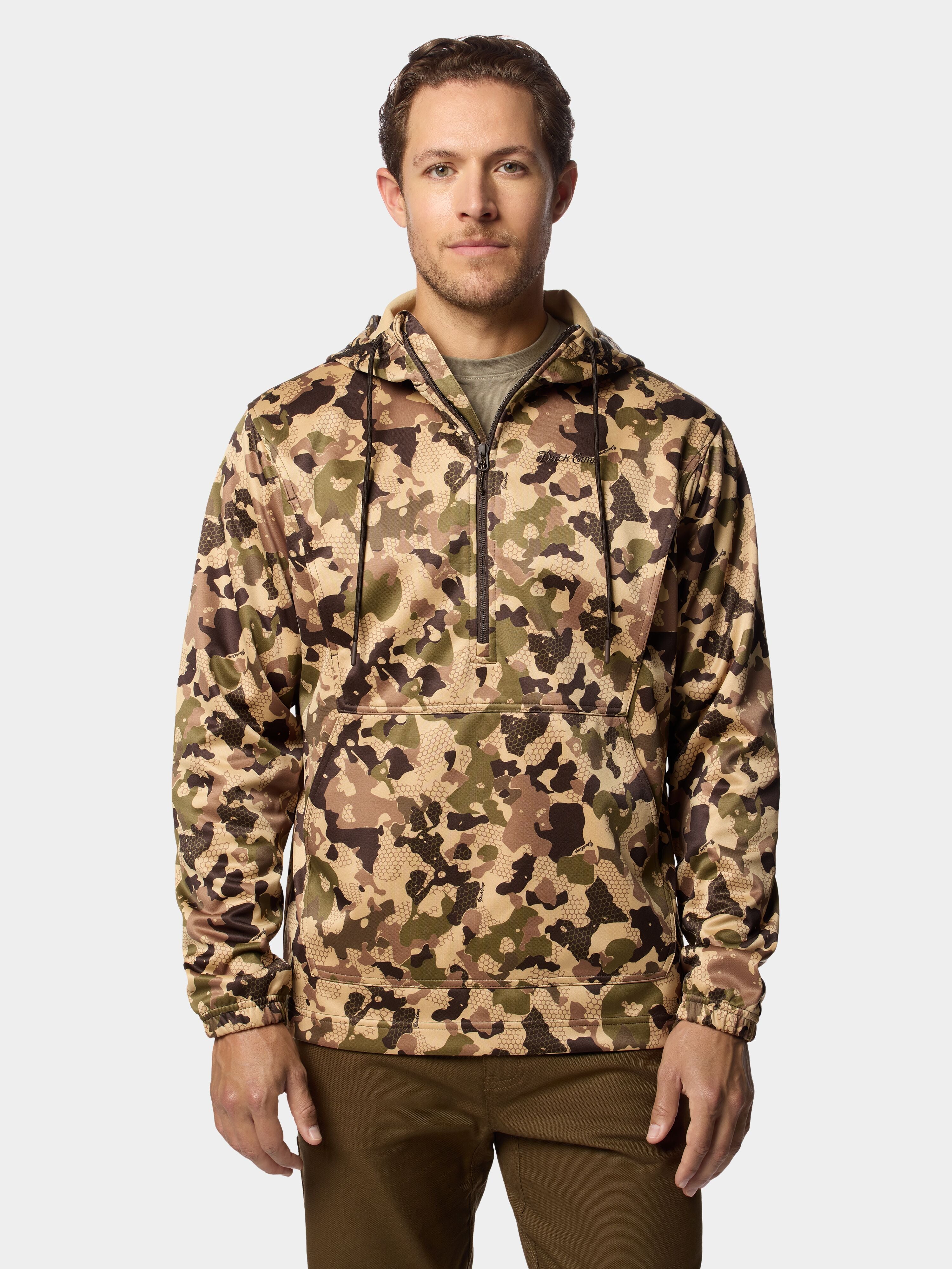 Men's Head Guide Half Zip Hoodie - Wetland