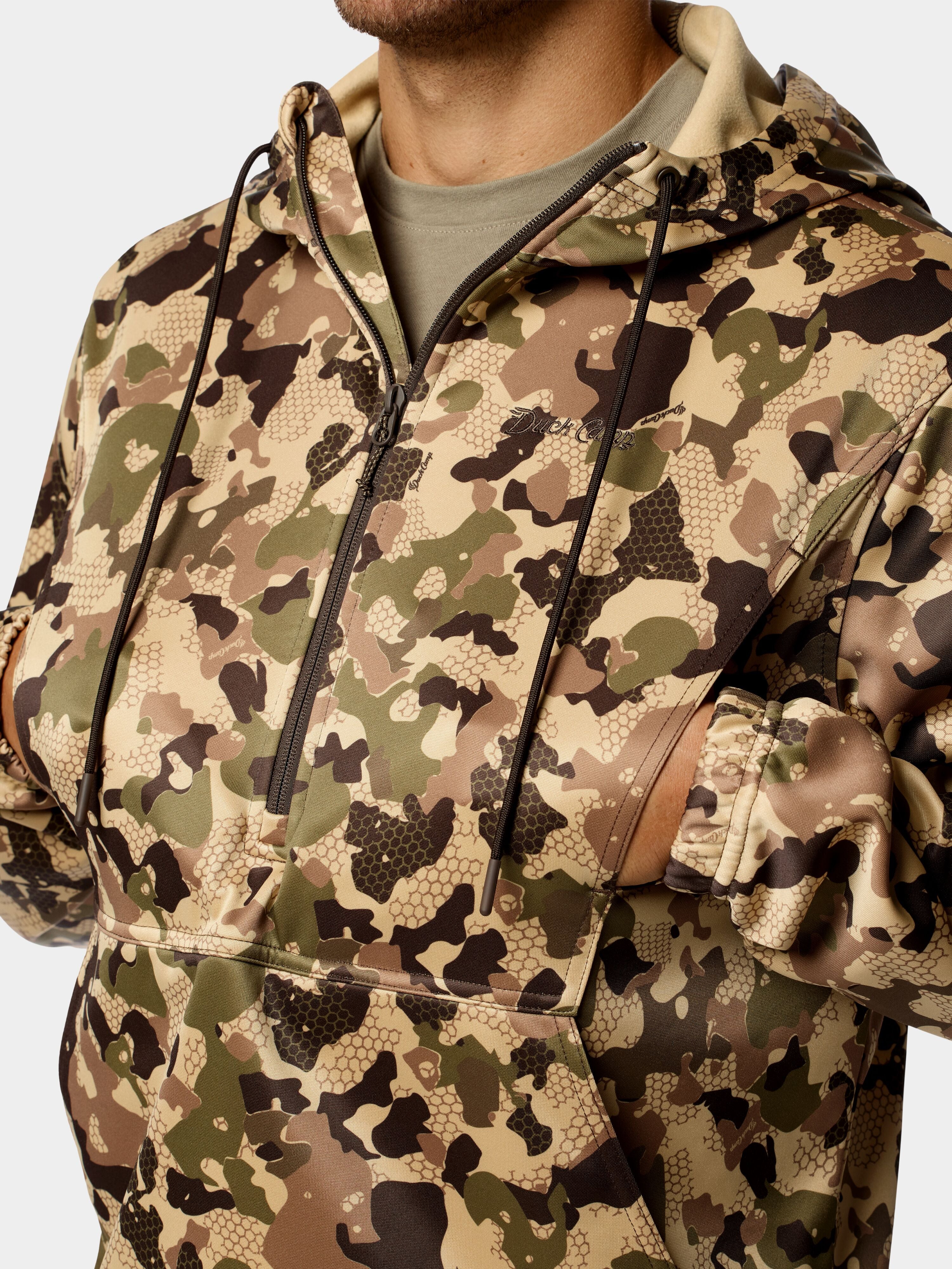 Men's Head Guide Half Zip Hoodie - Wetland