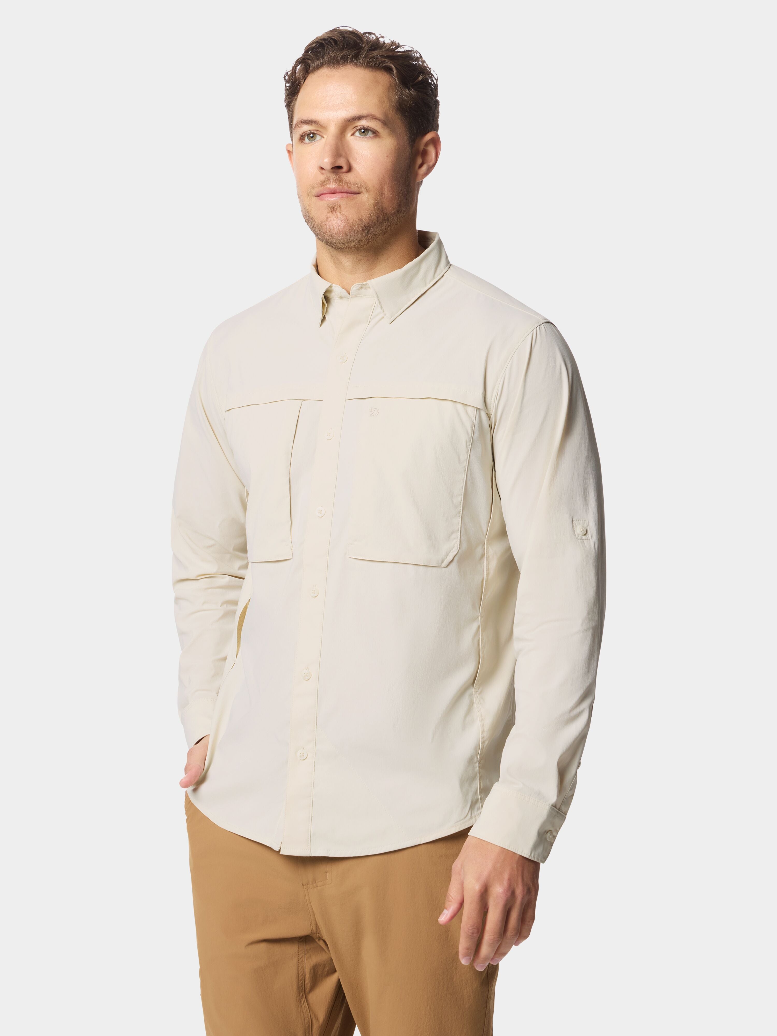 Men's Lightweight Fishing Shirt Long Sleeve - Birch