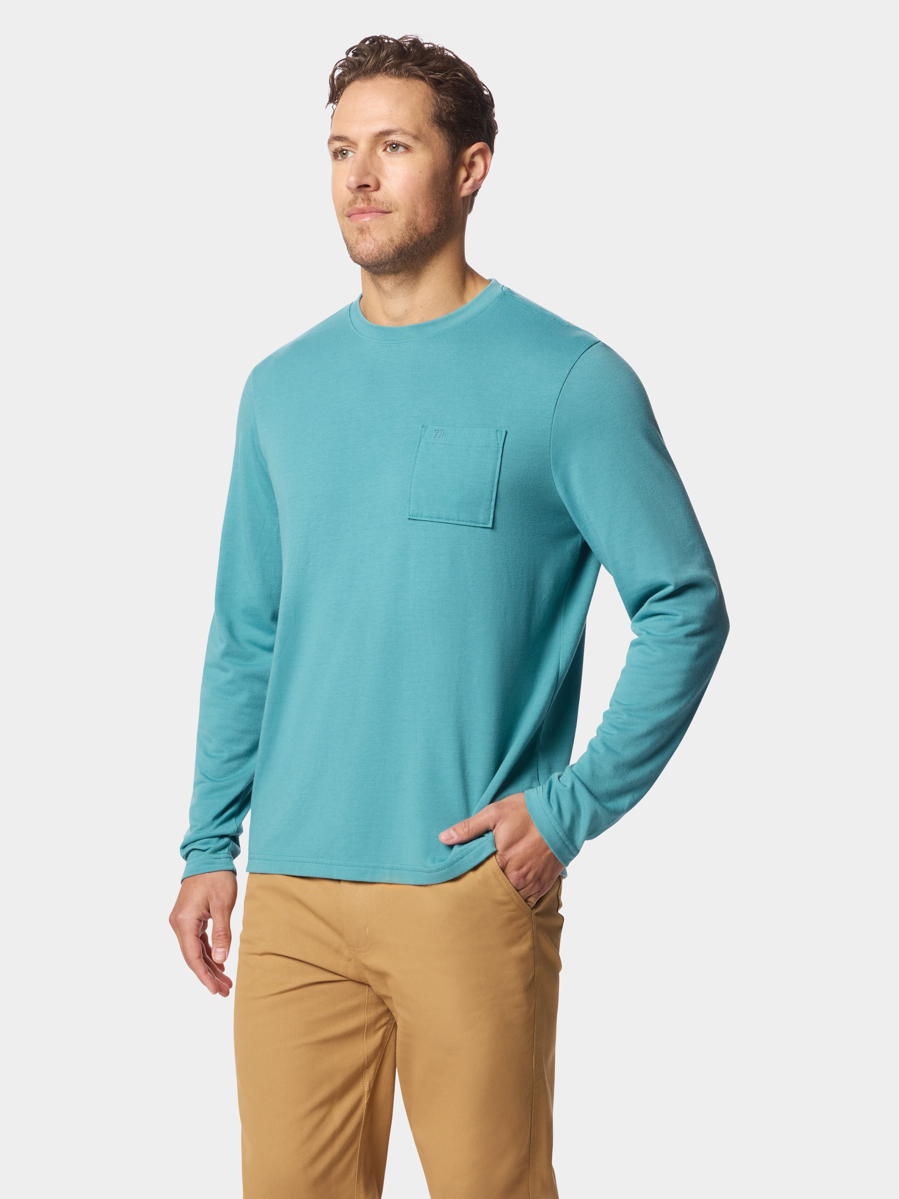 M's Essential drirelease® Crew - Storm Blue