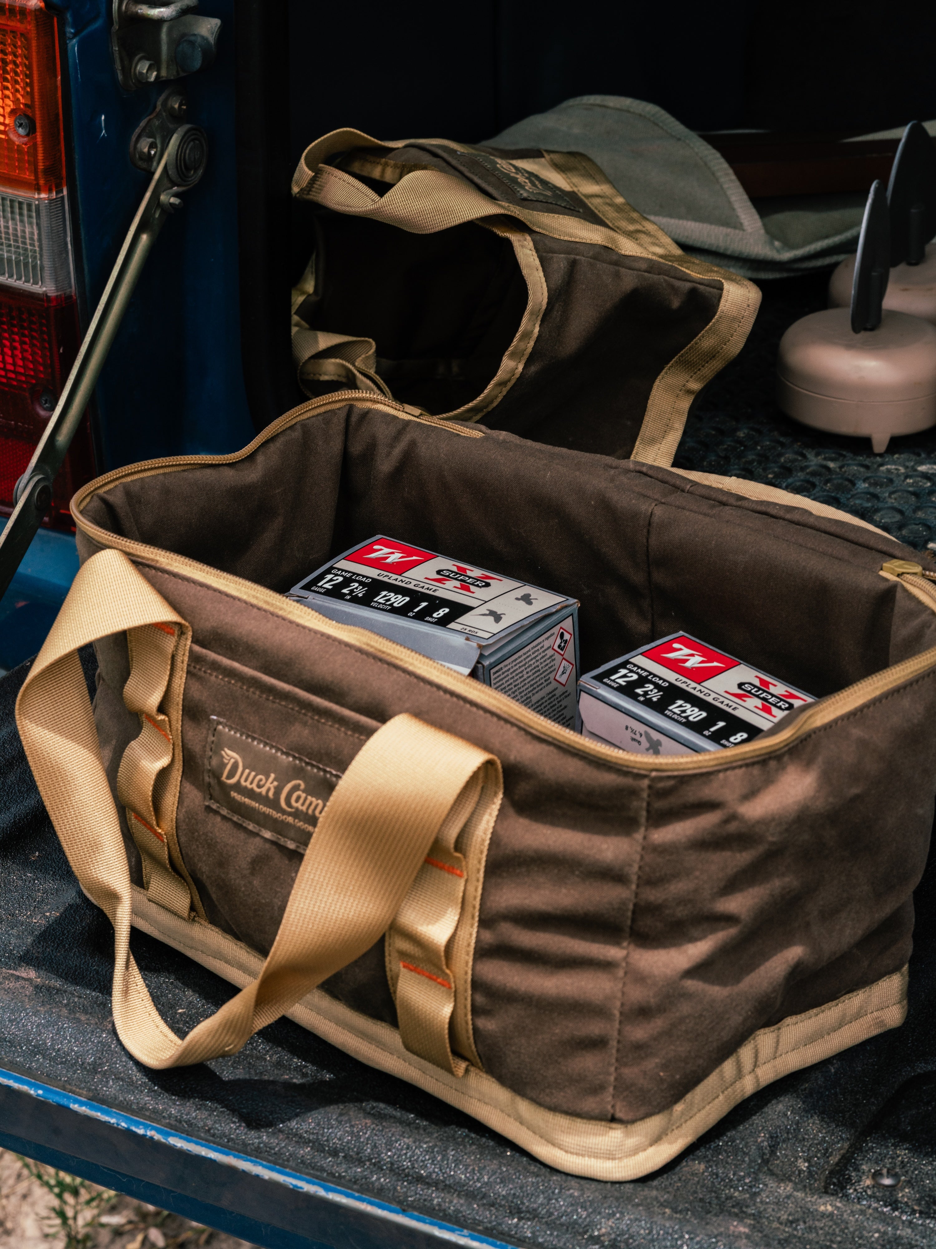 Canvas Ammo Tote Large - Pin Oak/Wheat