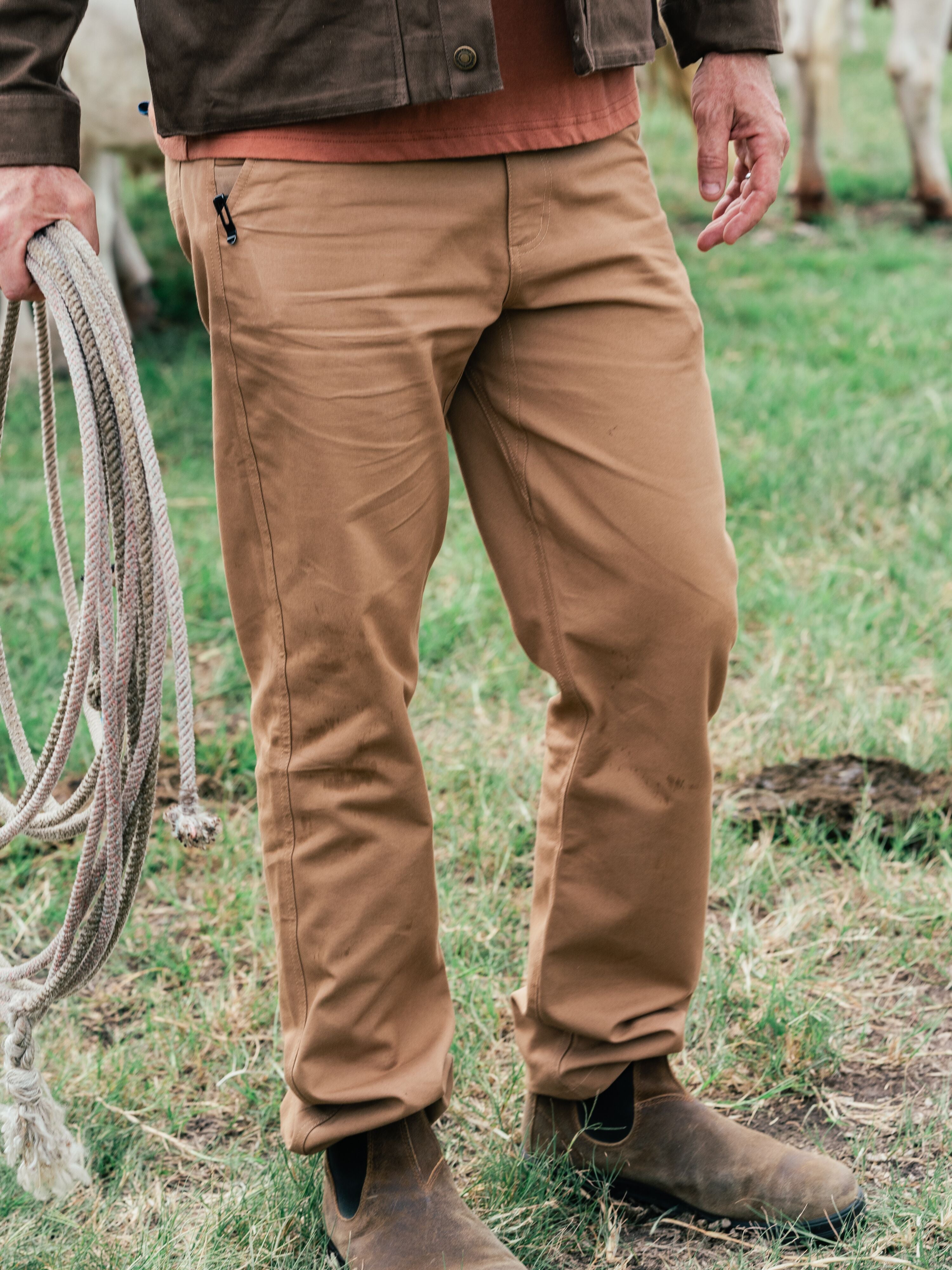 M's Lightweight Brrr® Brush Pants - Reed